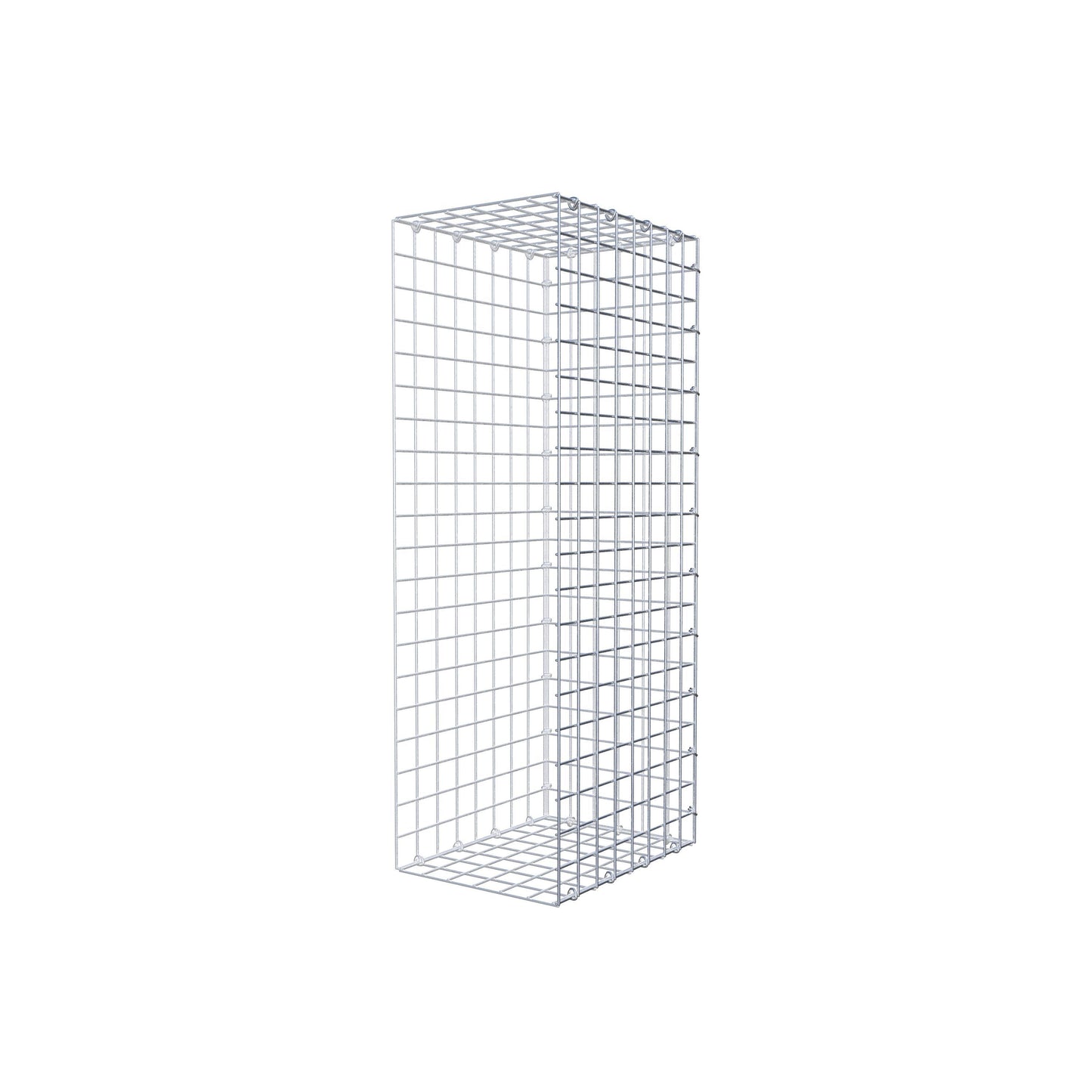 Mounted gabion type 2 100 cm x 40 cm x 30 cm (L x H x D), mesh size 5 cm x 5 cm, C-ring
