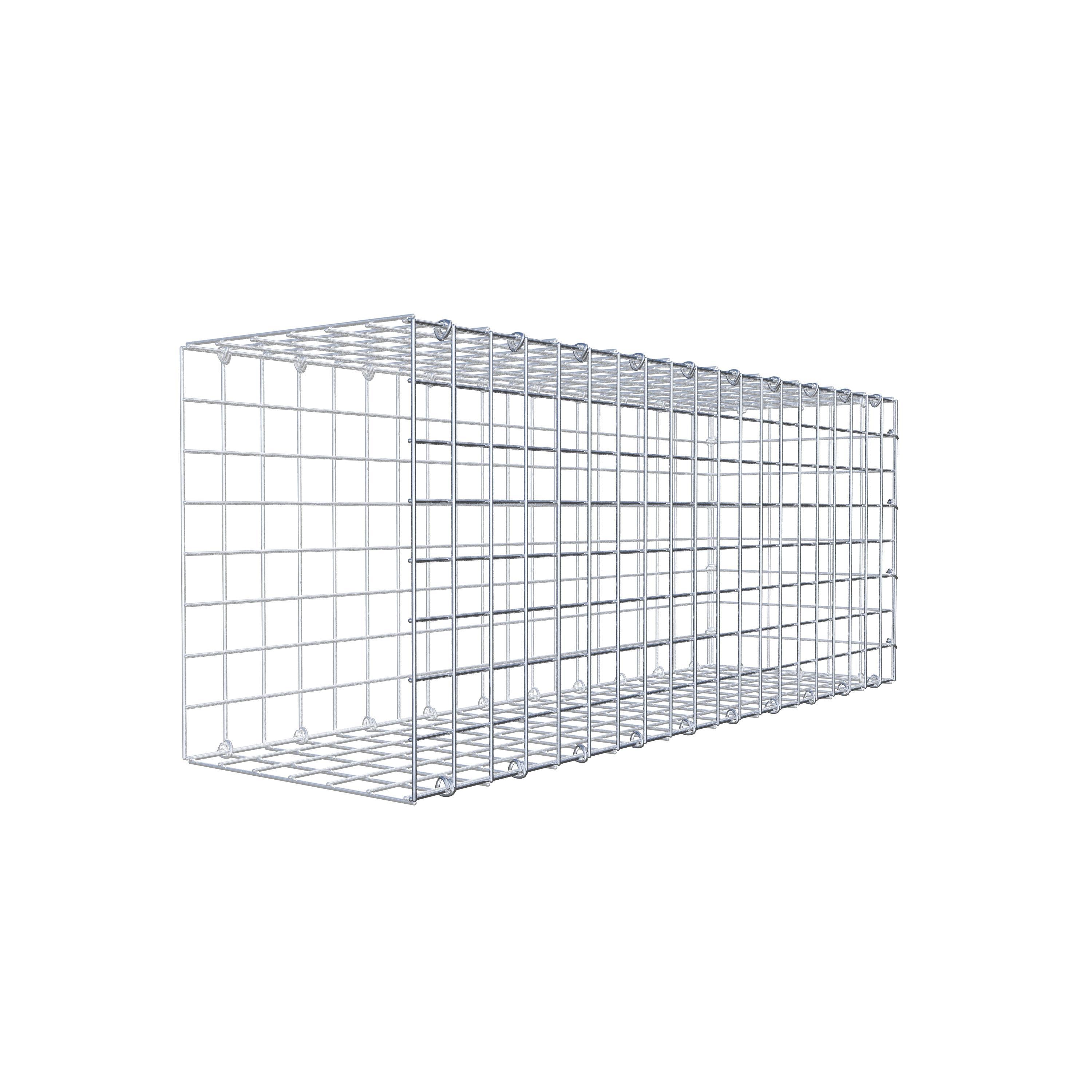 Mounted gabion type 2 100 cm x 40 cm x 30 cm (L x H x D), mesh size 5 cm x 5 cm, C-ring