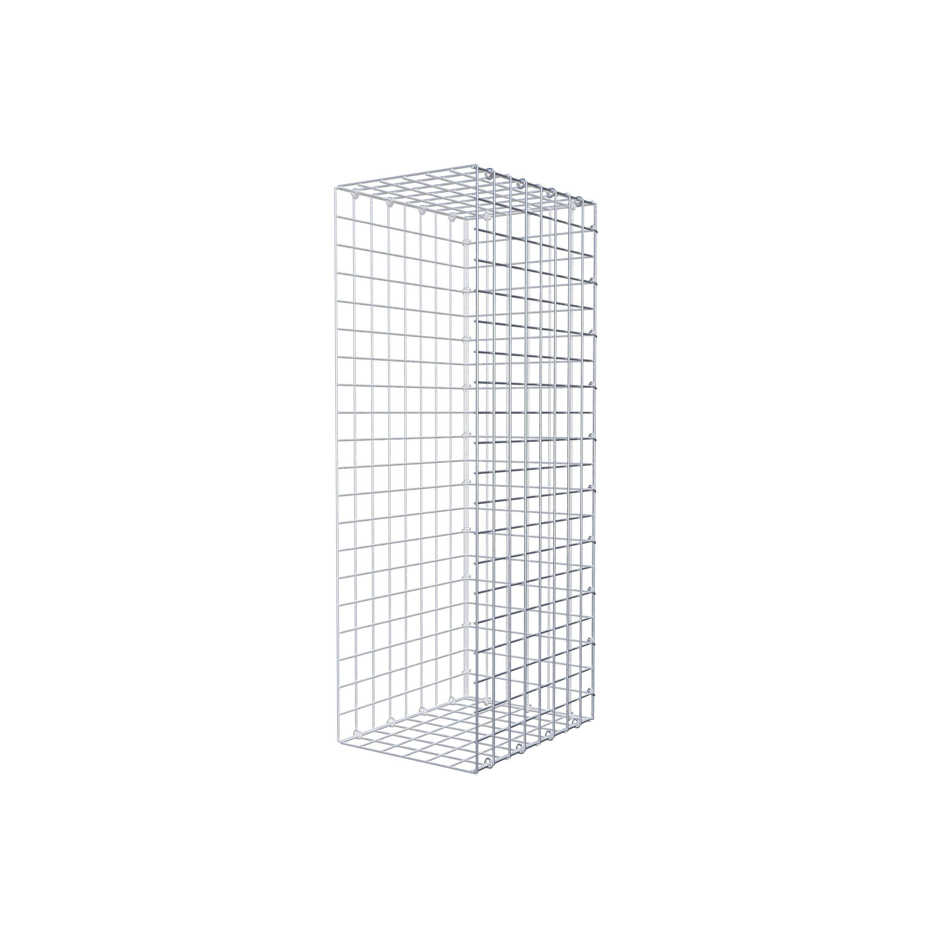 Mounted gabion type 2 100 cm x 40 cm x 30 cm (L x H x D), mesh size 5 cm x 5 cm, C-ring