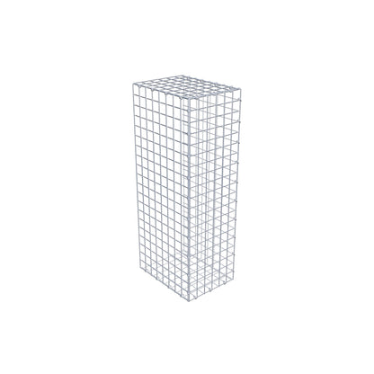 Mounted gabion type 2 100 cm x 40 cm x 30 cm (L x H x D), mesh size 5 cm x 5 cm, C-ring