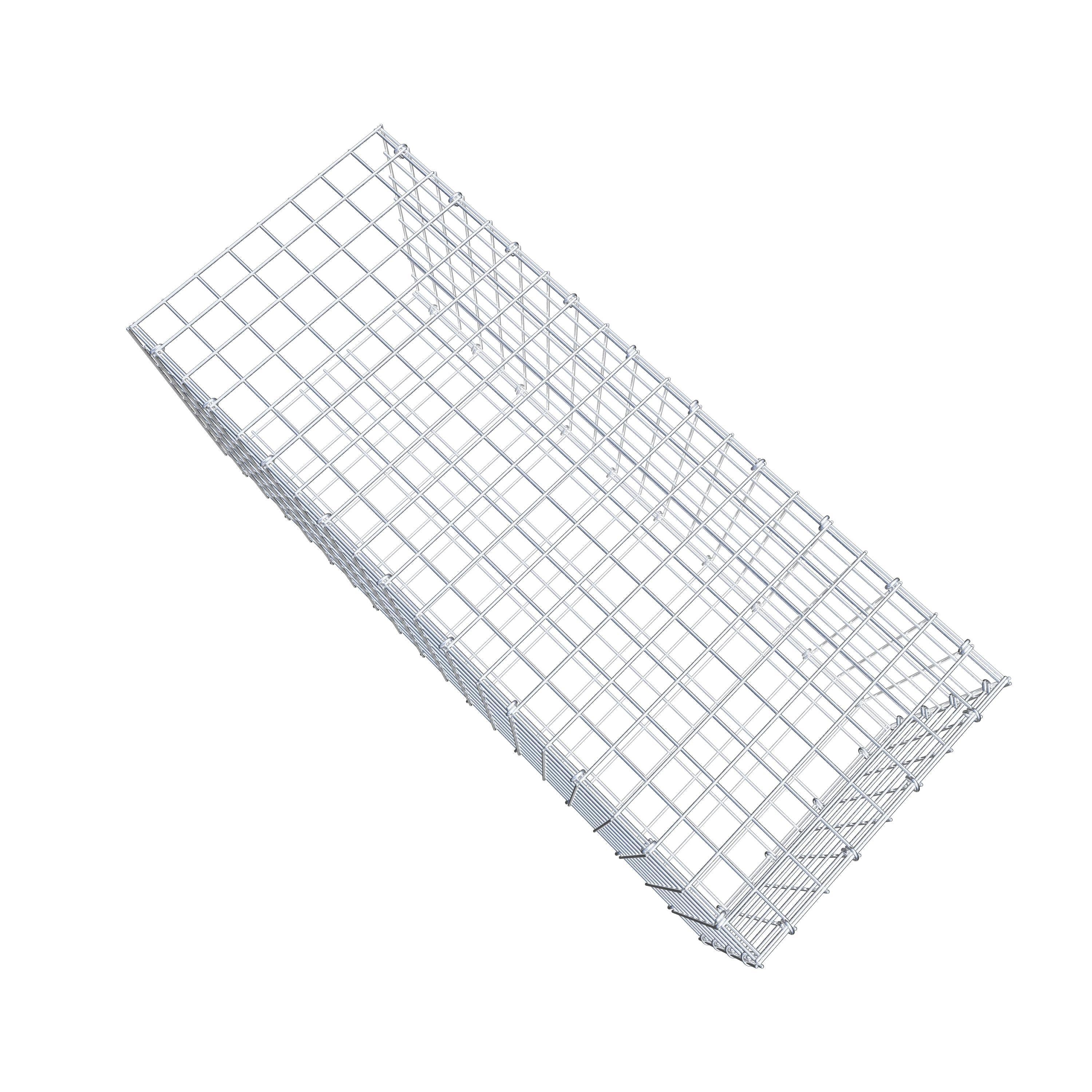 Mounted gabion type 2 100 cm x 40 cm x 40 cm (L x H x D), mesh size 5 cm x 5 cm, C-ring