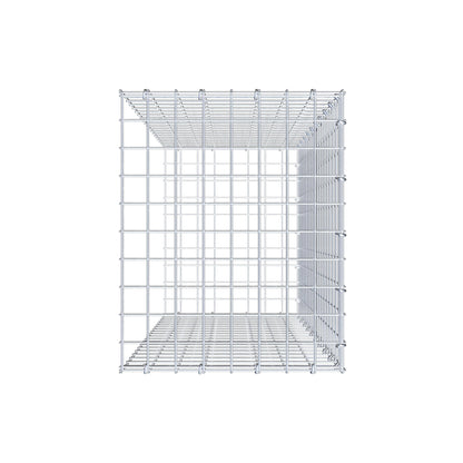 Mounted gabion type 2 100 cm x 40 cm x 50 cm (L x H x D), mesh size 5 cm x 5 cm, C-ring