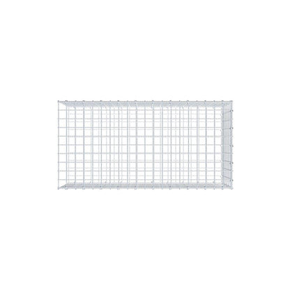 Mounted gabion type 2 100 cm x 40 cm x 50 cm (L x H x D), mesh size 5 cm x 5 cm, C-ring