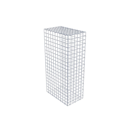 Monteret gabion type 2 100 cm x 50 cm x 30 cm (L x H x D), maskestørrelse 5 cm x 5 cm, C-ring