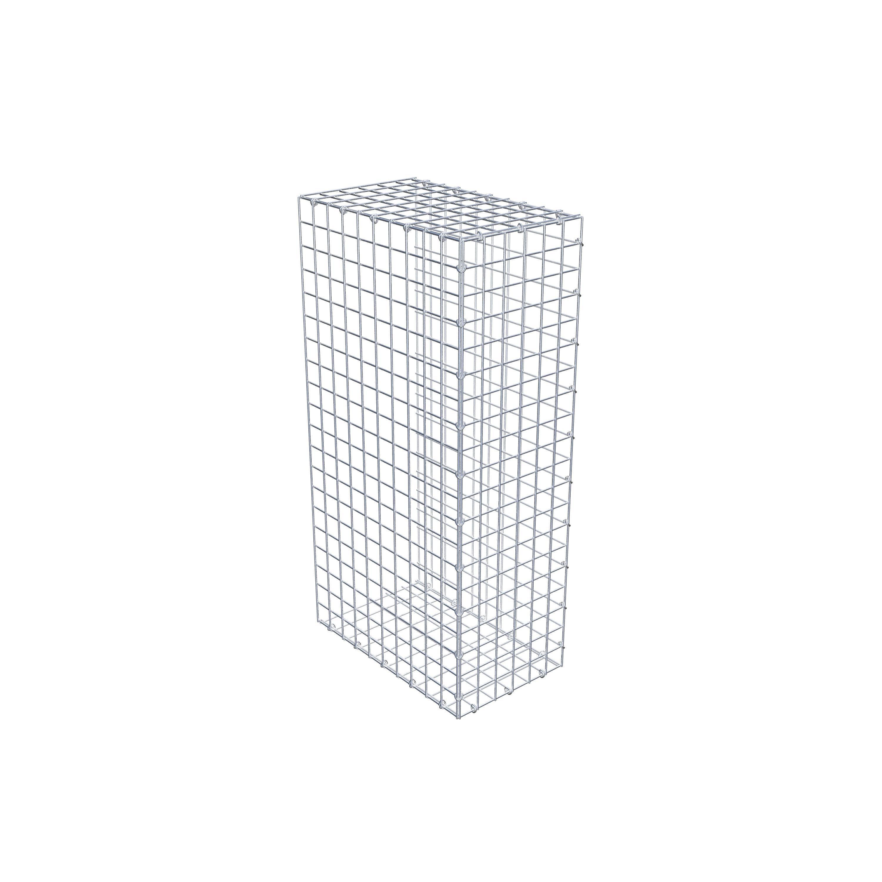 Mounted gabion type 2 100 cm x 50 cm x 30 cm (L x H x D), mesh size 5 cm x 5 cm, C-ring