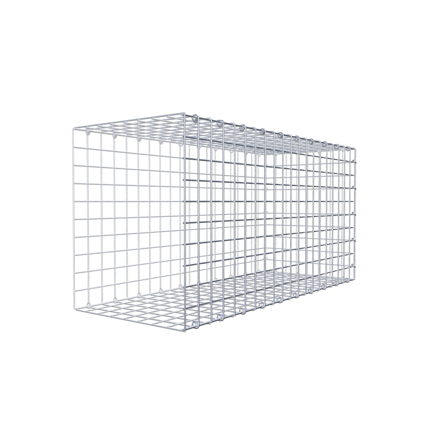 Anbaugabione Typ 2 100 cm x 50 cm x 40 cm (L x H x T), Maschenweite 5 cm x 5 cm, C-Ring