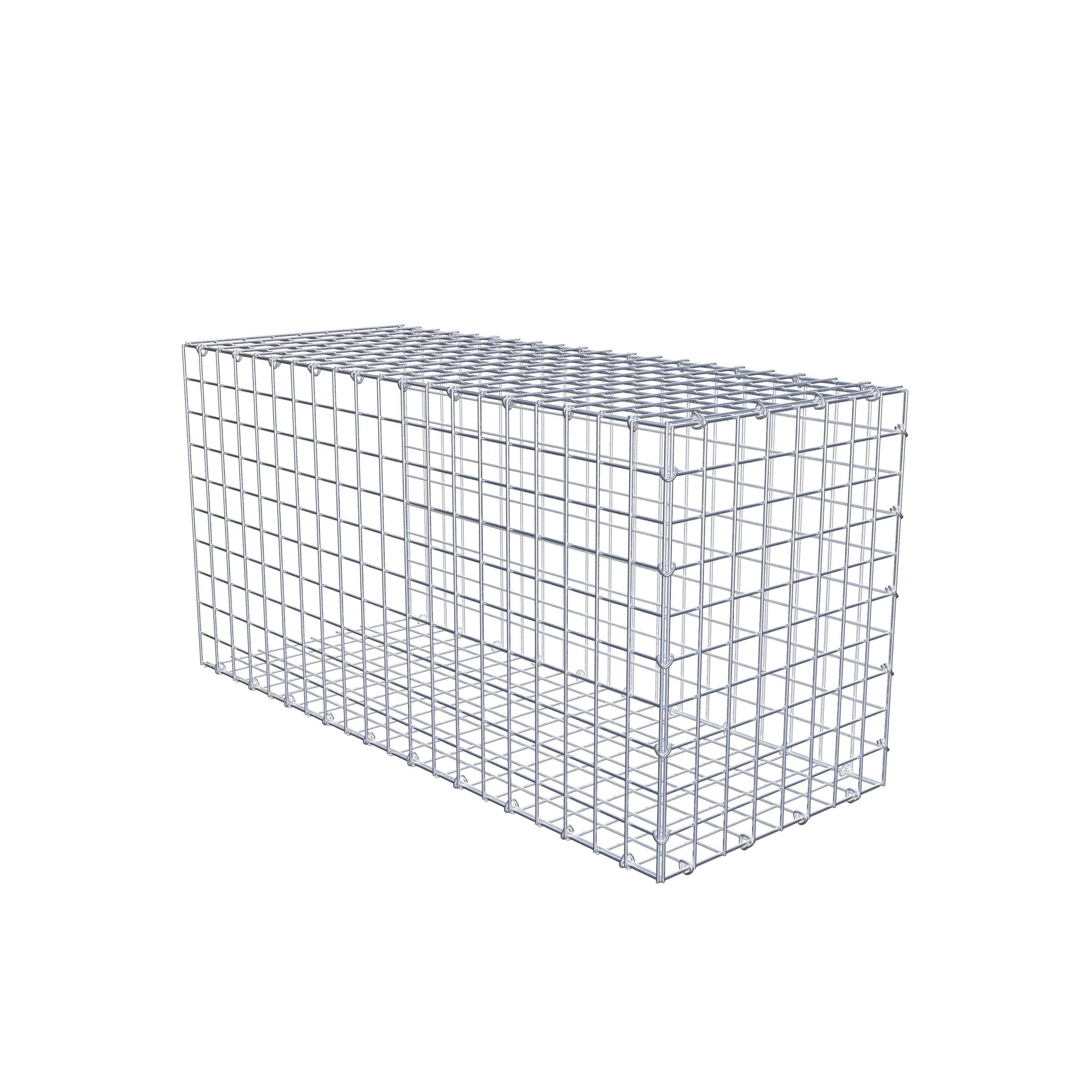 Mounted gabion type 2 100 cm x 50 cm x 40 cm (L x H x D), mesh size 5 cm x 5 cm, C-ring