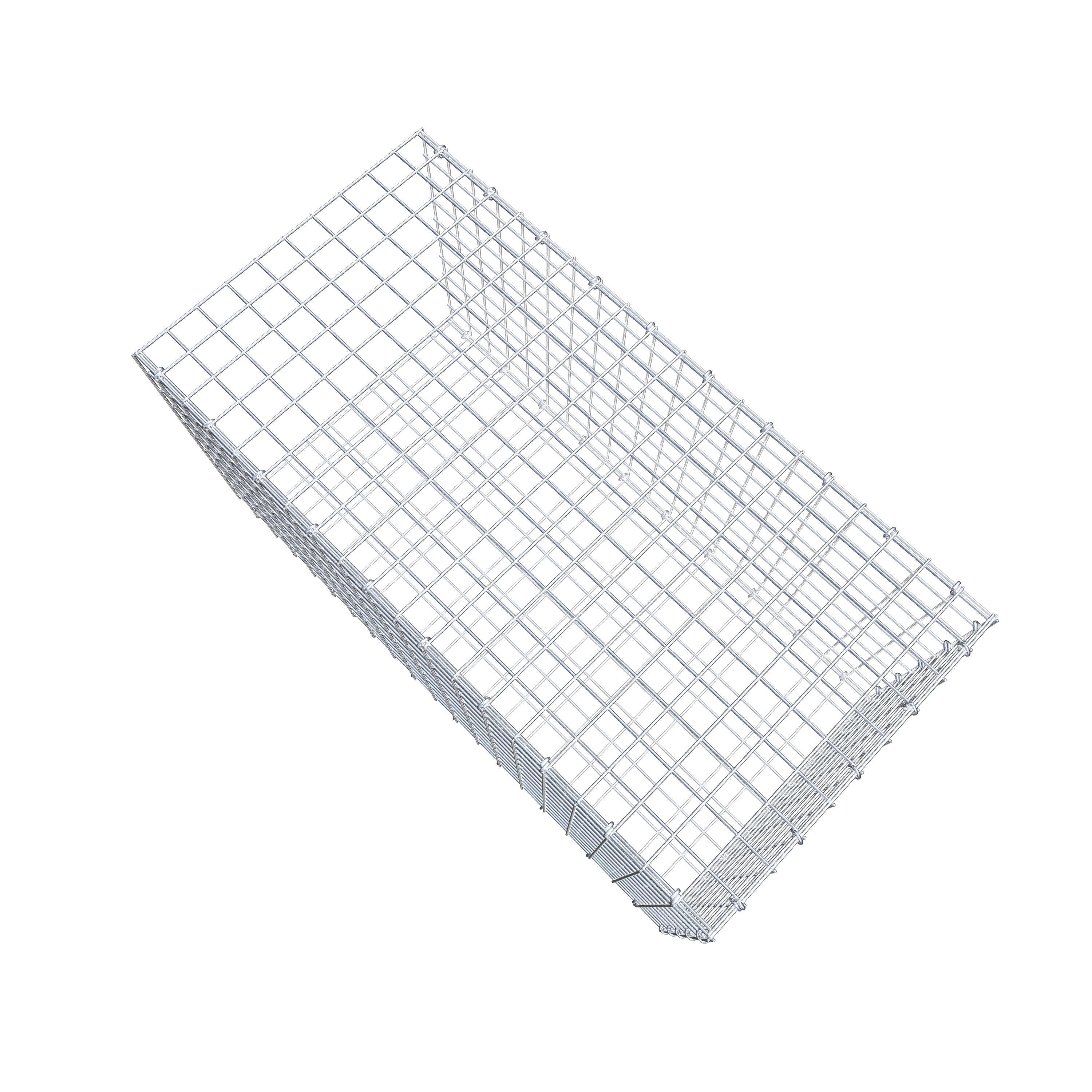 Fästbar gabion typ 2 100 cm x 50 cm x 50 cm (L x H x D), maskstorlek 5 cm x 5 cm, C-ring