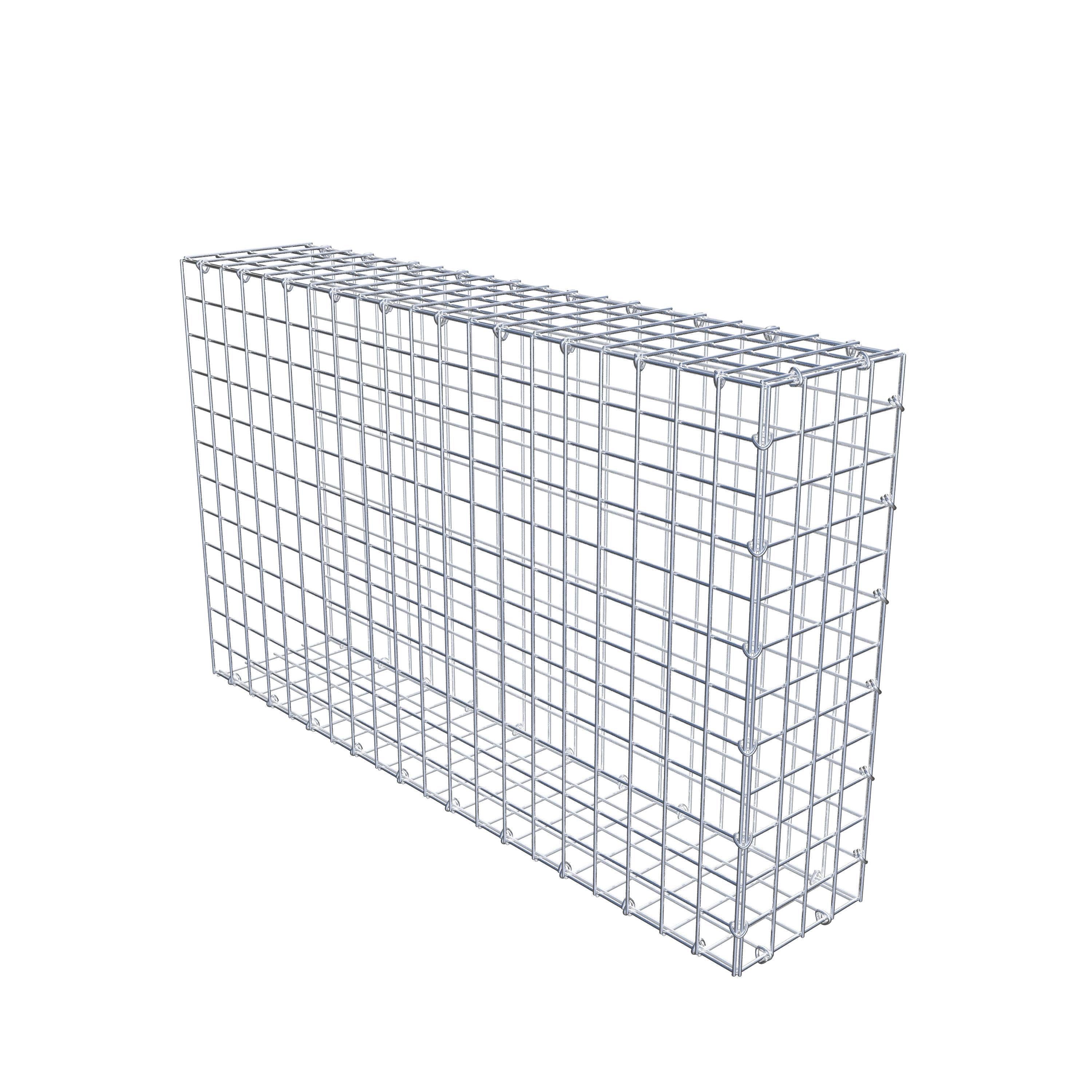 Mounted gabion type 2 100 cm x 60 cm x 20 cm (L x H x D), mesh size 5 cm x 5 cm, C-ring