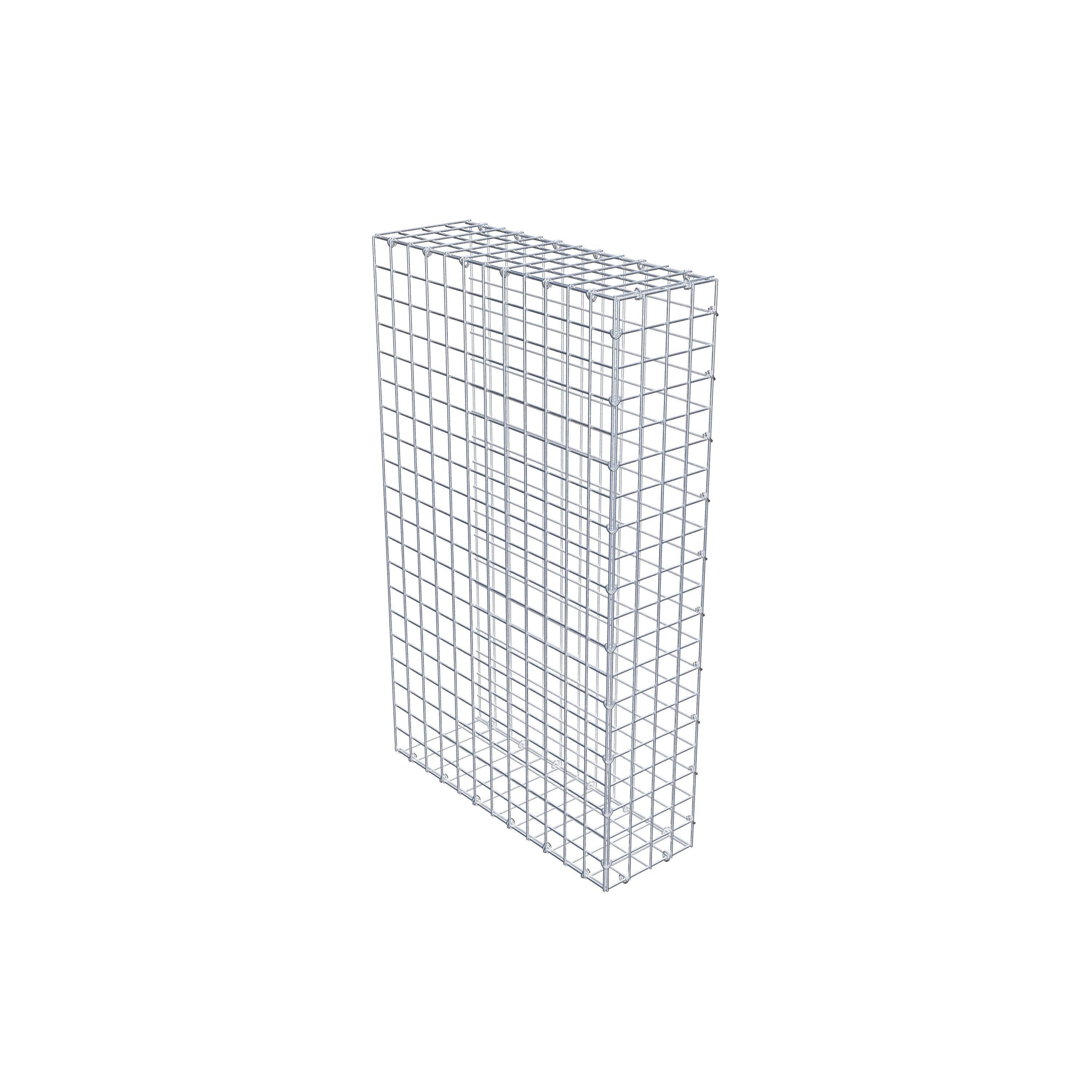 Mounted gabion type 2 100 cm x 60 cm x 20 cm (L x H x D), mesh size 5 cm x 5 cm, C-ring