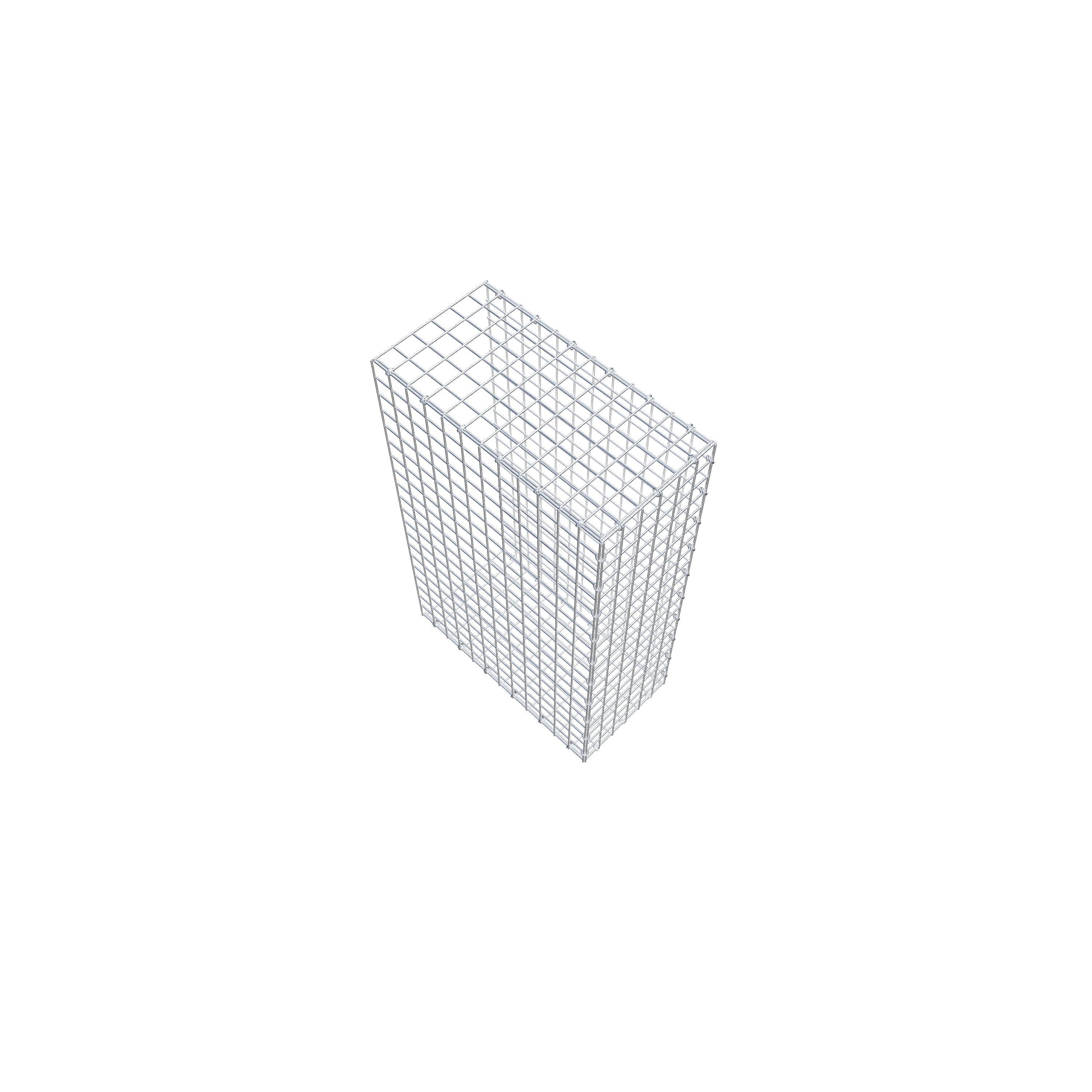 Mounted gabion type 2 100 cm x 60 cm x 30 cm (L x H x D), mesh size 5 cm x 5 cm, C-ring