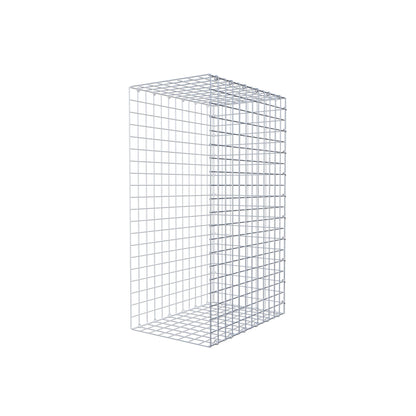 Typ 2 påbyggnadsgabion 100 cm x 60 cm x 40 cm (L x H x D), maskstorlek 5 cm x 5 cm, C-ring