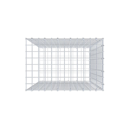 Typ 2 påbyggnadsgabion 100 cm x 60 cm x 40 cm (L x H x D), maskstorlek 5 cm x 5 cm, C-ring