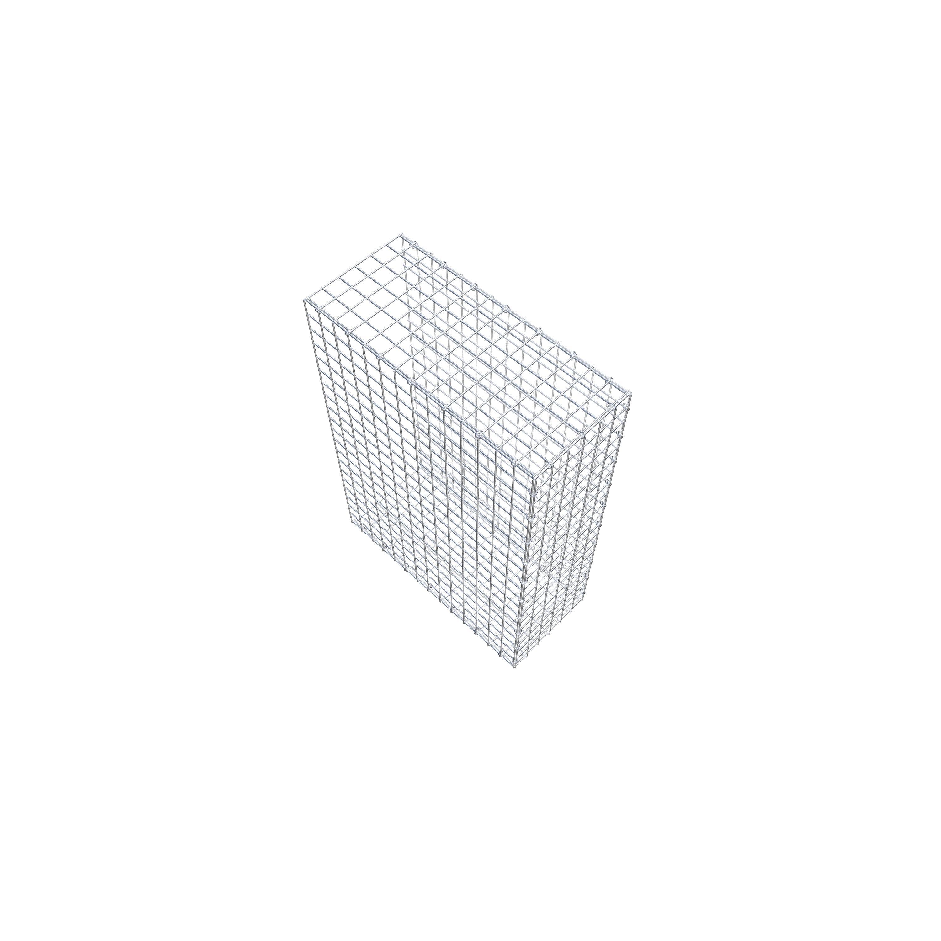 Mounted gabion type 2 100 cm x 70 cm x 30 cm (L x H x D), mesh size 5 cm x 5 cm, C-ring