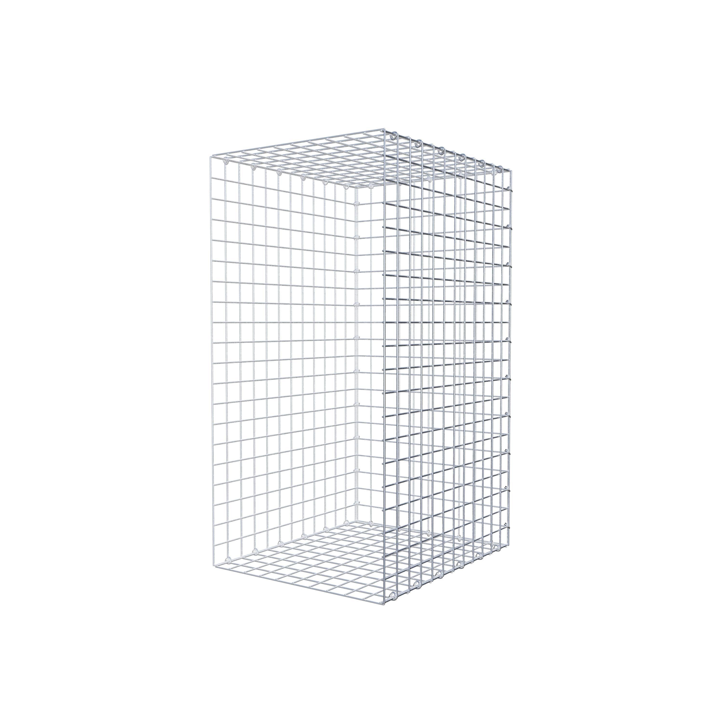 Mounted gabion type 2 100 cm x 60 cm x 50 cm (L x H x D), mesh size 5 cm x 5 cm, C-ring