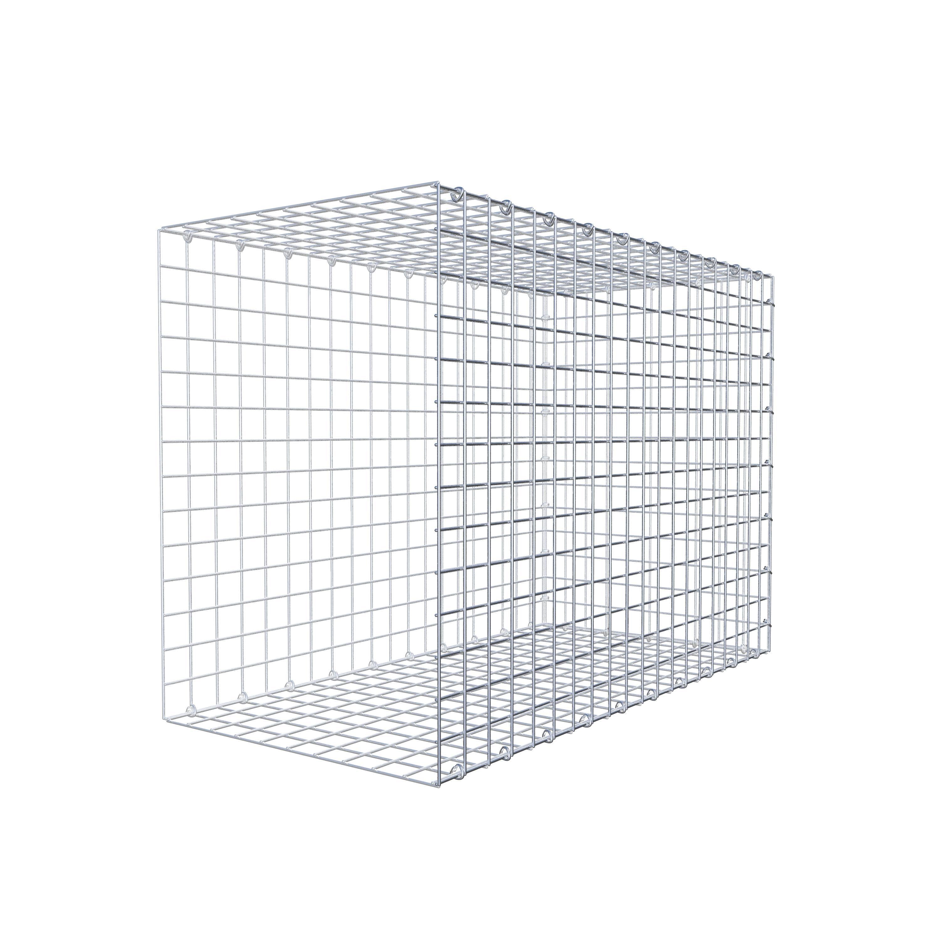 Type 2 oplegkorf 100 cm x 70 cm x 50 cm (L x H x D), maaswijdte 5 cm x 5 cm, C-ring