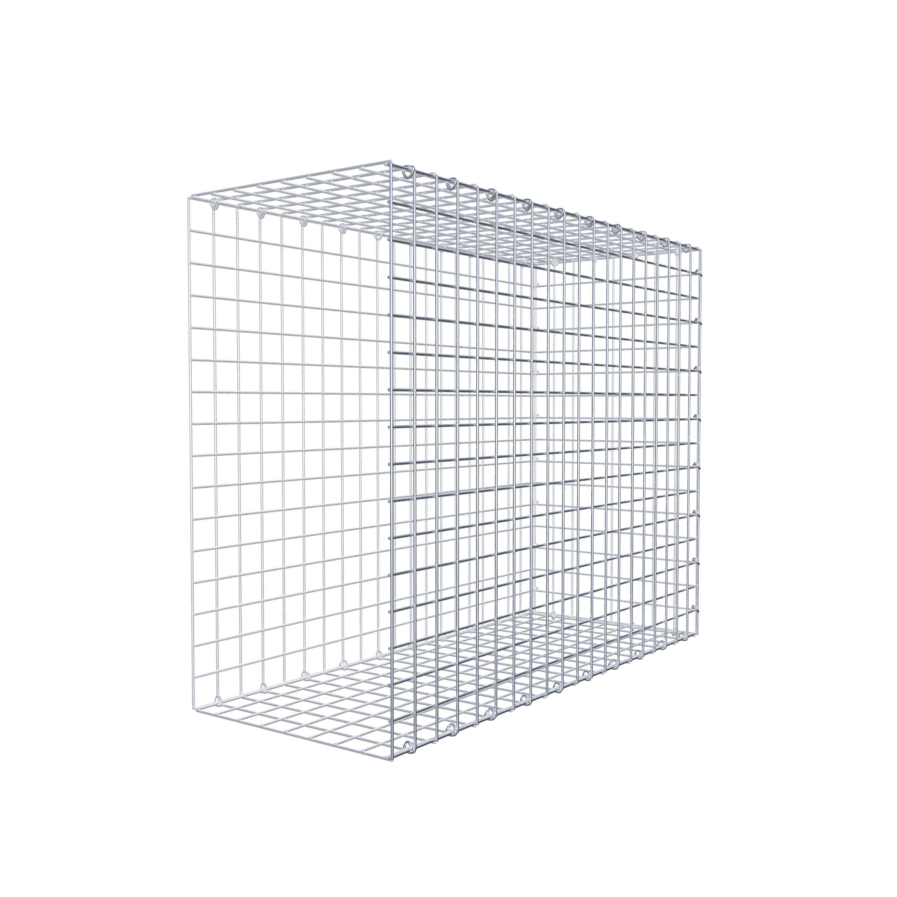 Mounted gabion type 2 100 cm x 80 cm x 40 cm (L x H x D), mesh size 5 cm x 5 cm, C-ring