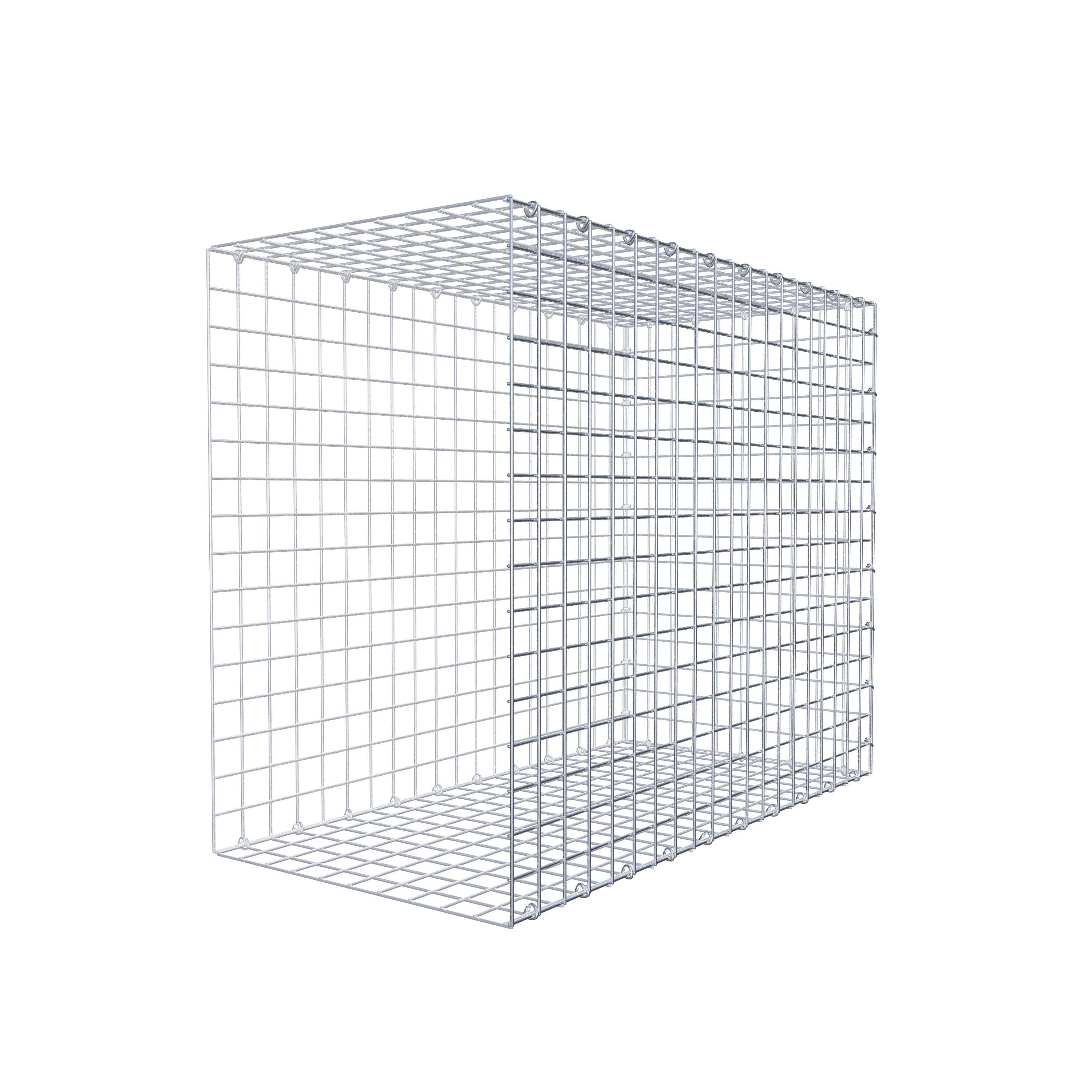 Mounted gabion type 2 100 cm x 80 cm x 50 cm (L x H x D), mesh size 5 cm x 5 cm, C-ring