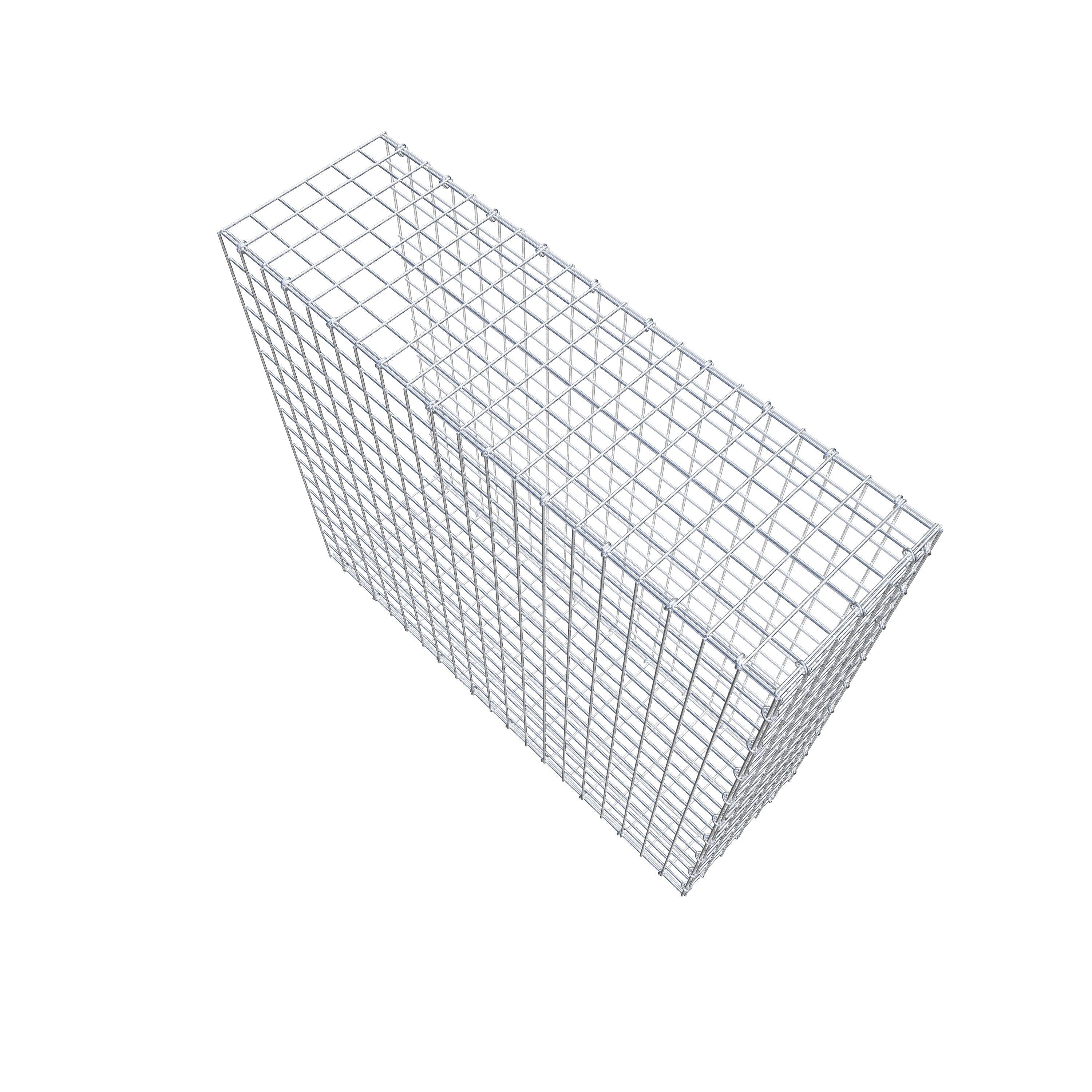 Mounted gabion type 2 100 cm x 90 cm x 30 cm (L x H x D), mesh size 5 cm x 5 cm, C-ring