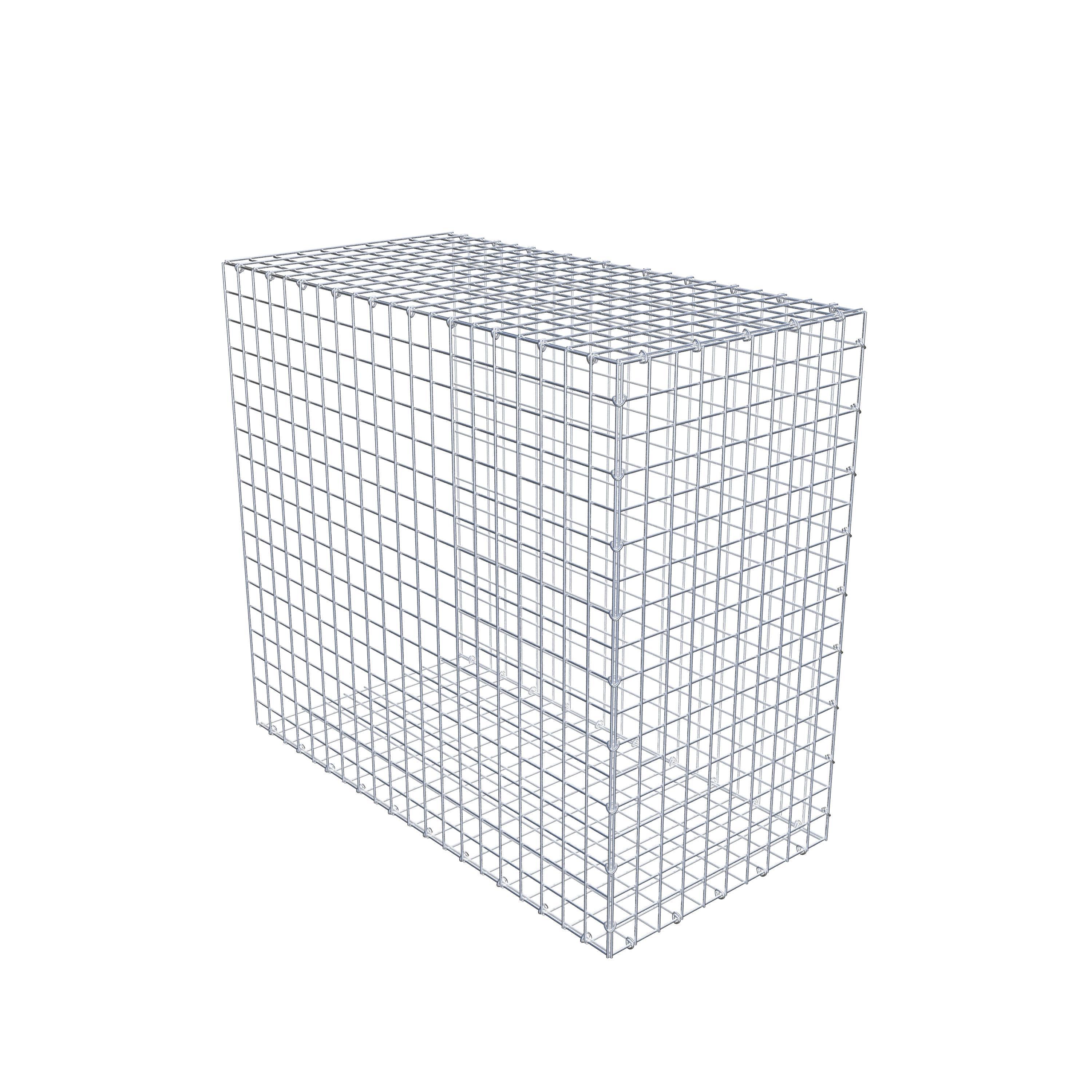 Monteret gabion type 2 100 cm x 90 cm x 50 cm (L x H x D), maskestørrelse 5 cm x 5 cm, C-ring