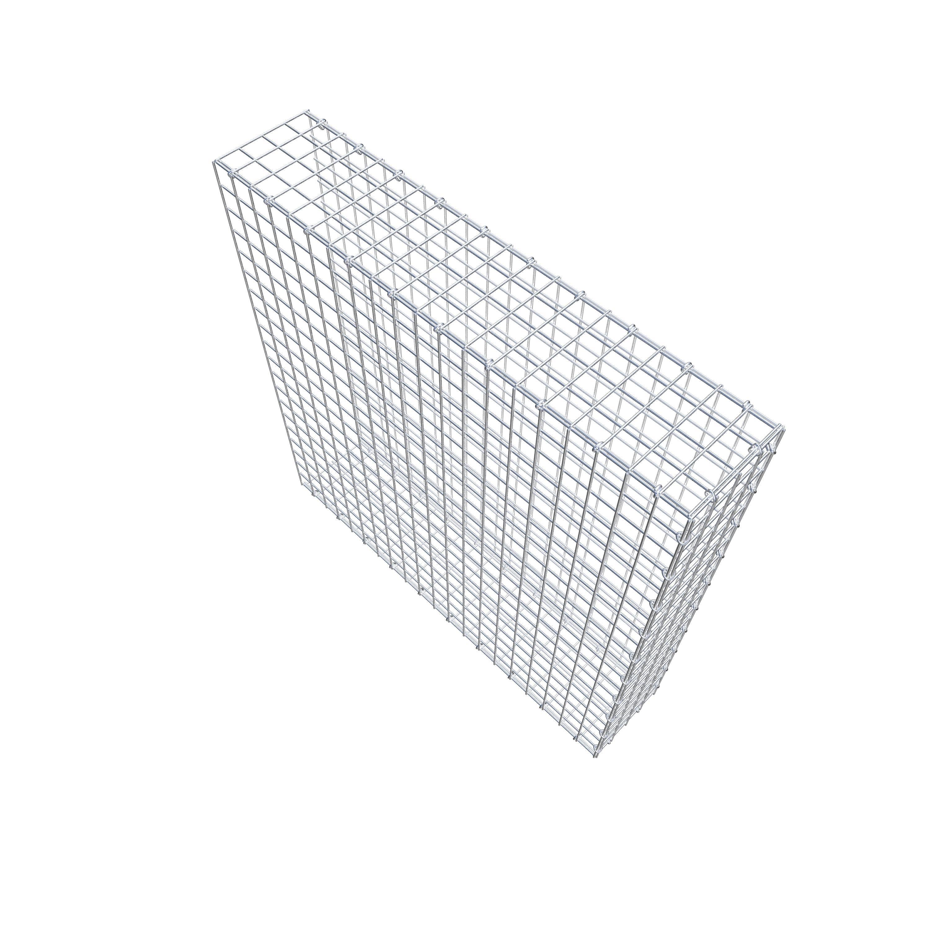 Gabião tipo 2 100 cm x 100 cm x 20 cm (C x A x P), malhagem 5 cm x 5 cm, anel C