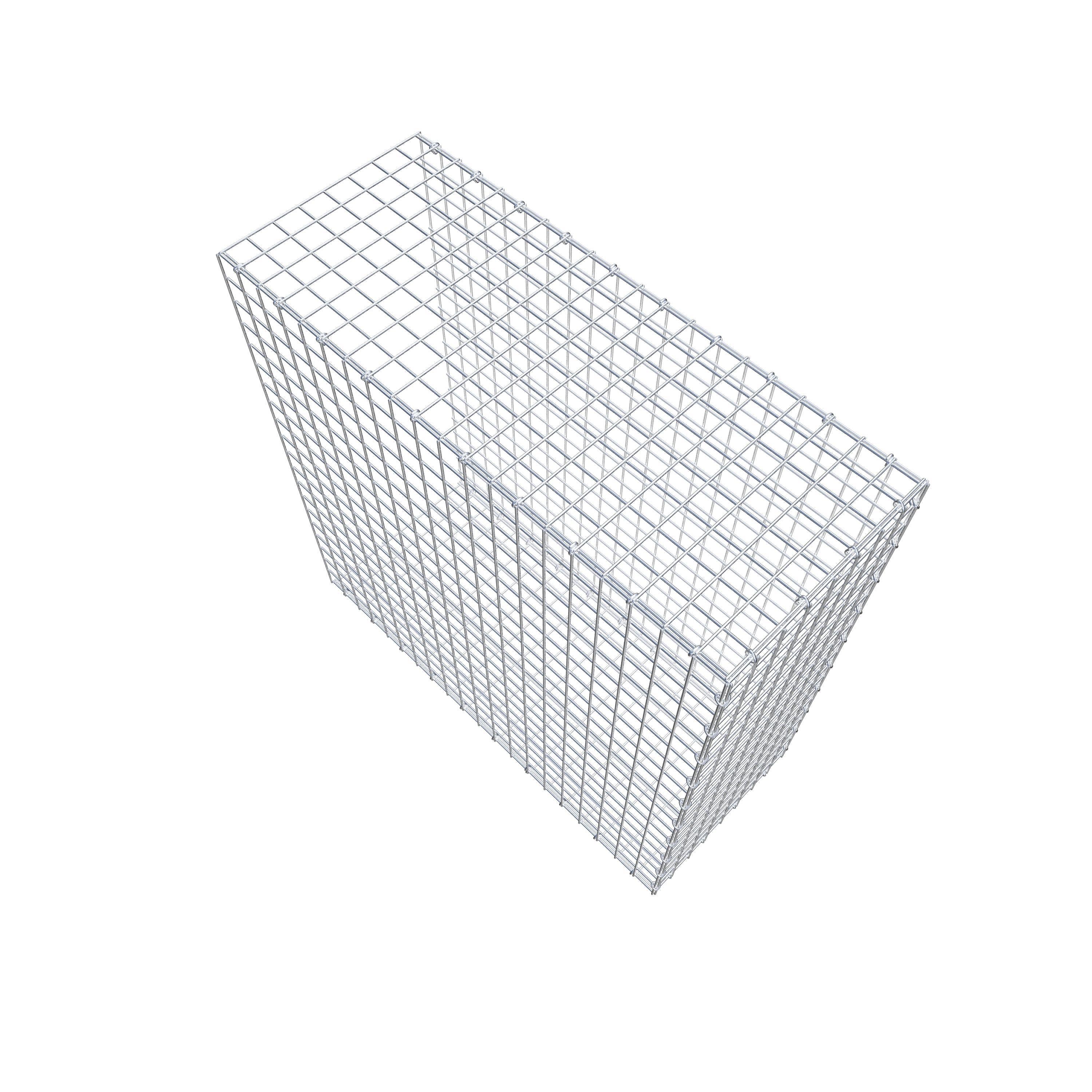 Mounted gabion type 2 100 cm x 100 cm x 40 cm (L x H x D), mesh size 5 cm x 5 cm, C-ring