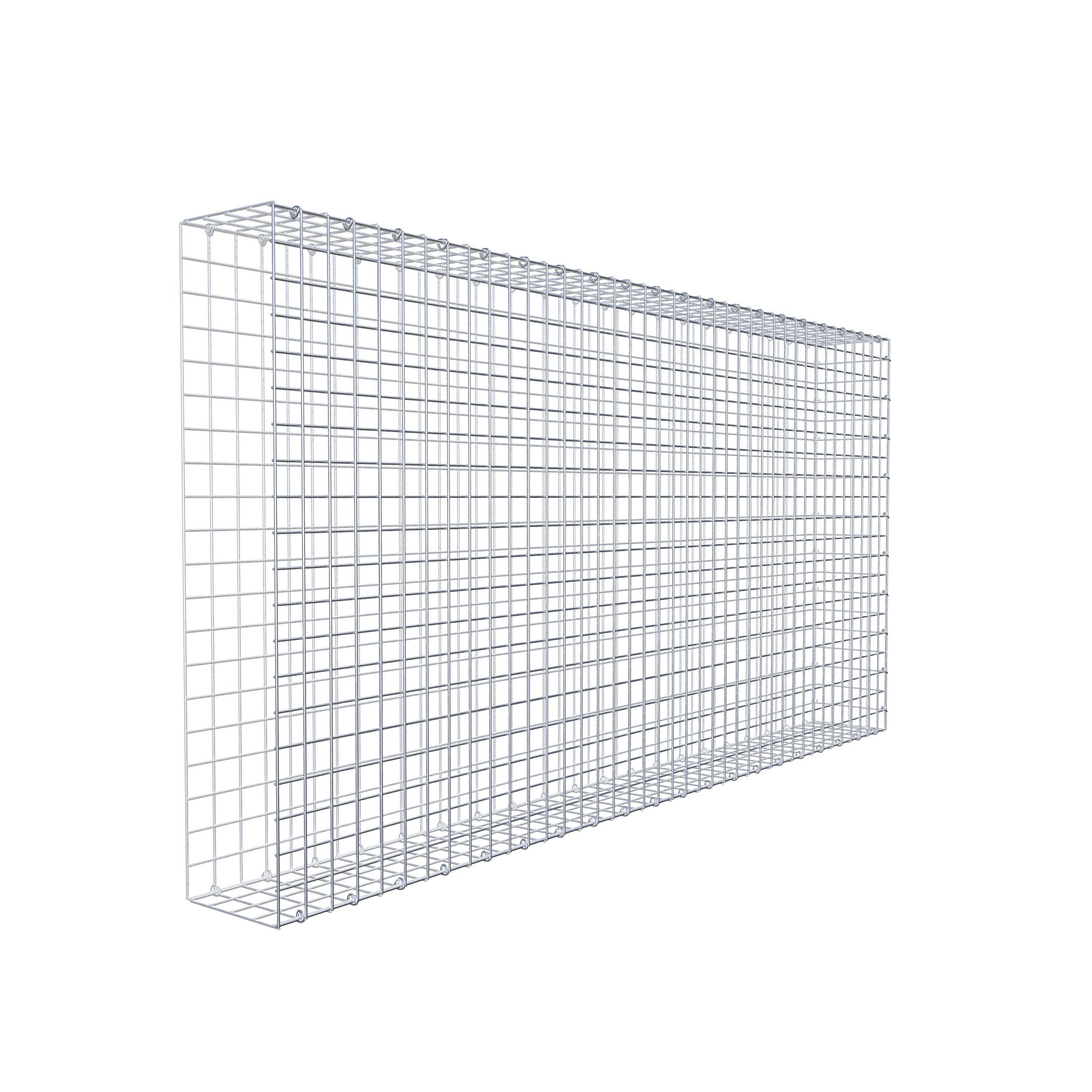 Mounted gabion type 2 200 cm x 100 cm x 20 cm (L x H x D), mesh size 5 cm x 5 cm, C-ring