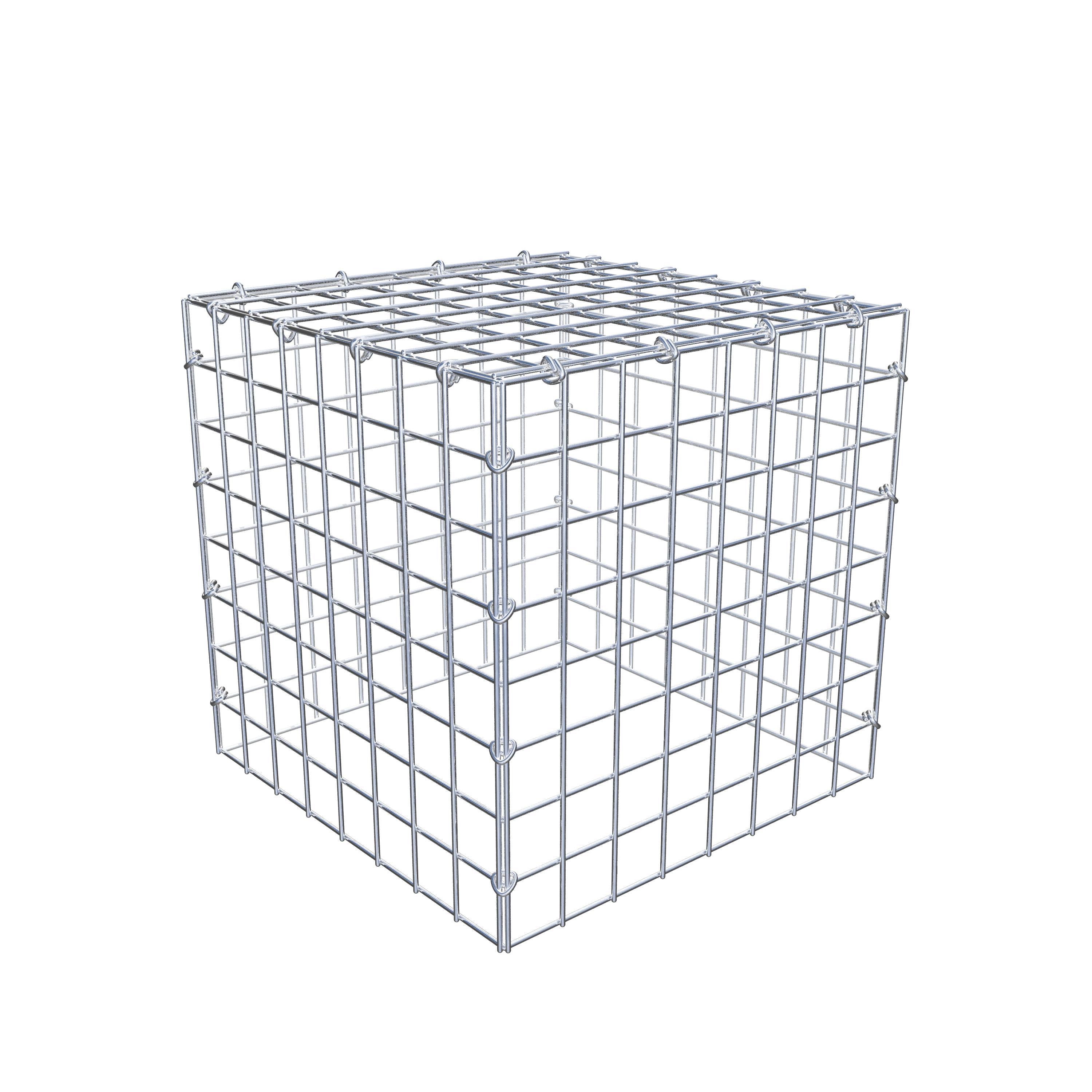 Mounted gabion type 3 40 cm x 40 cm x 40 cm (L x H x D), mesh size 5 cm x 5 cm, C-ring