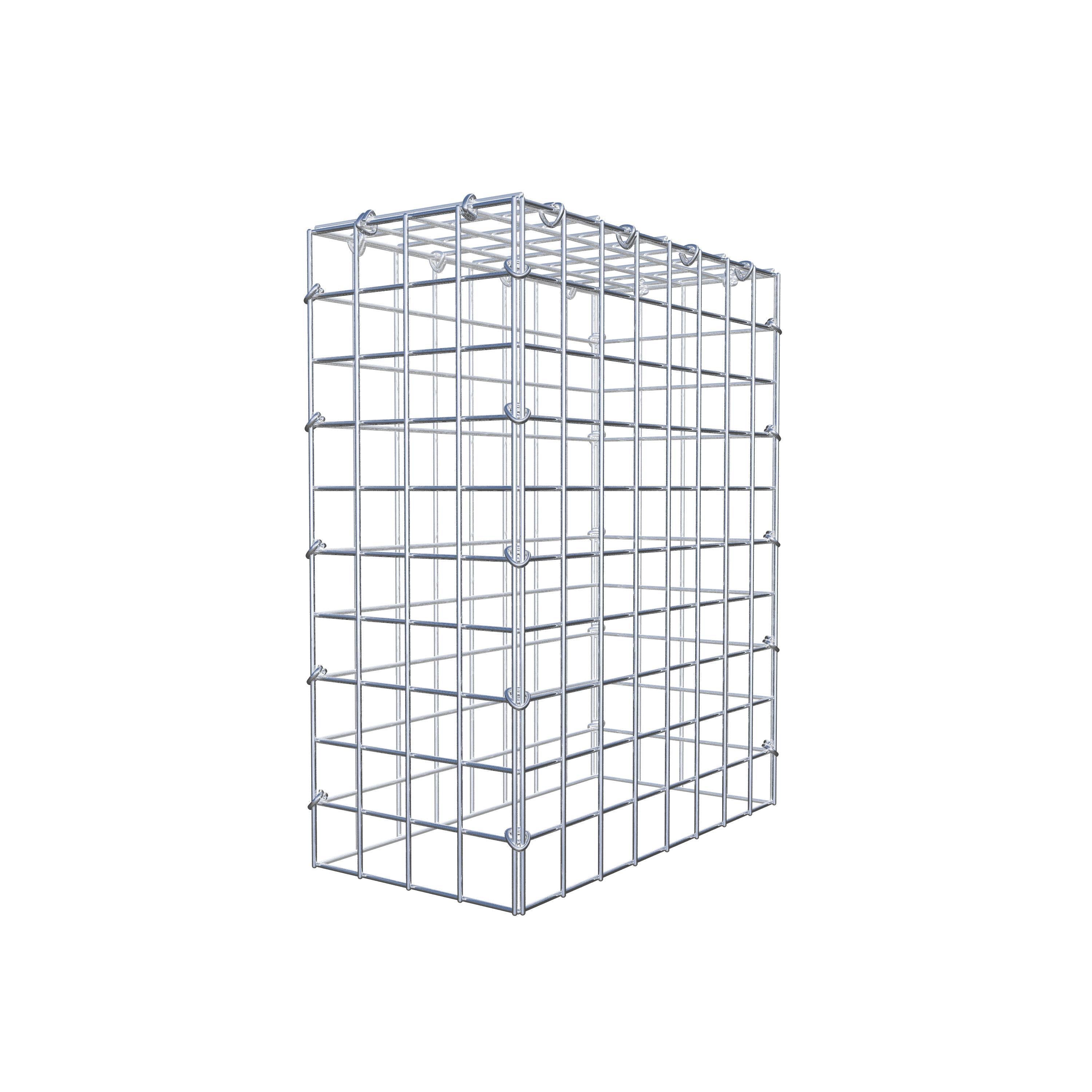 Mounted gabion type 3 50 cm x 40 cm x 20 cm (L x H x D), mesh size 5 cm x 5 cm, C-ring