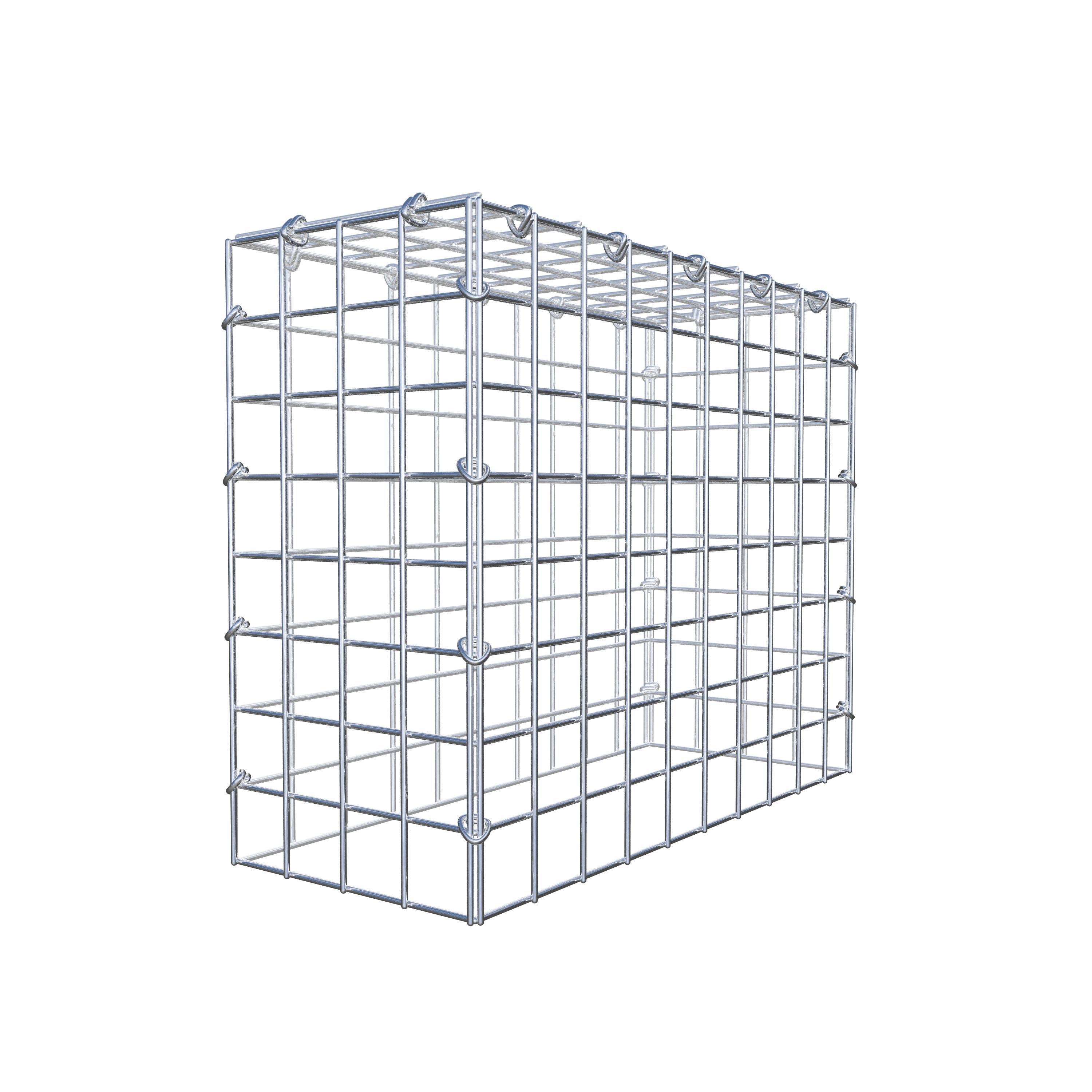 Mounted gabion type 3 50 cm x 40 cm x 20 cm (L x H x D), mesh size 5 cm x 5 cm, C-ring