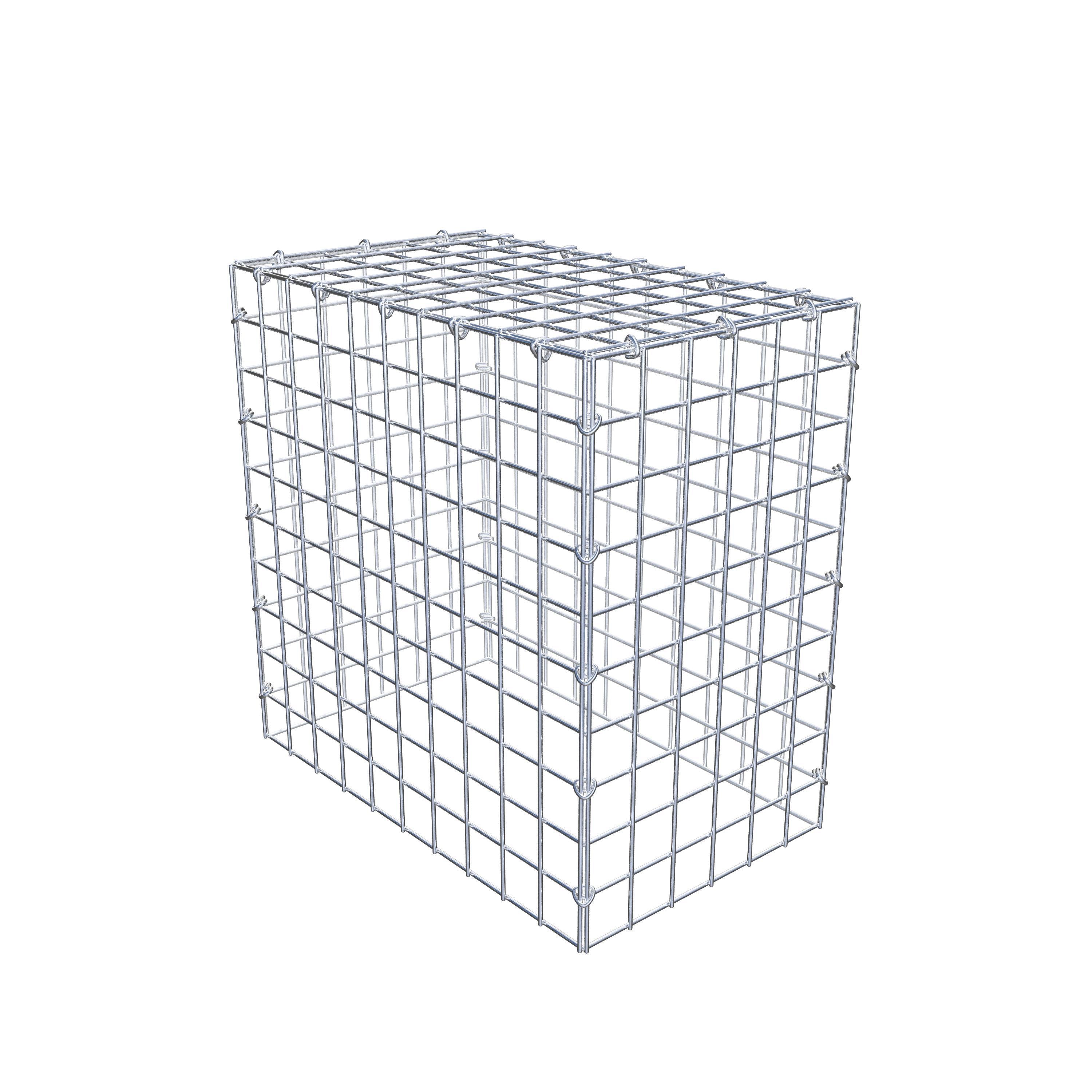 Mounted gabion type 3 50 cm x 50 cm x 30 cm (L x H x D), mesh size 5 cm x 5 cm, C-ring