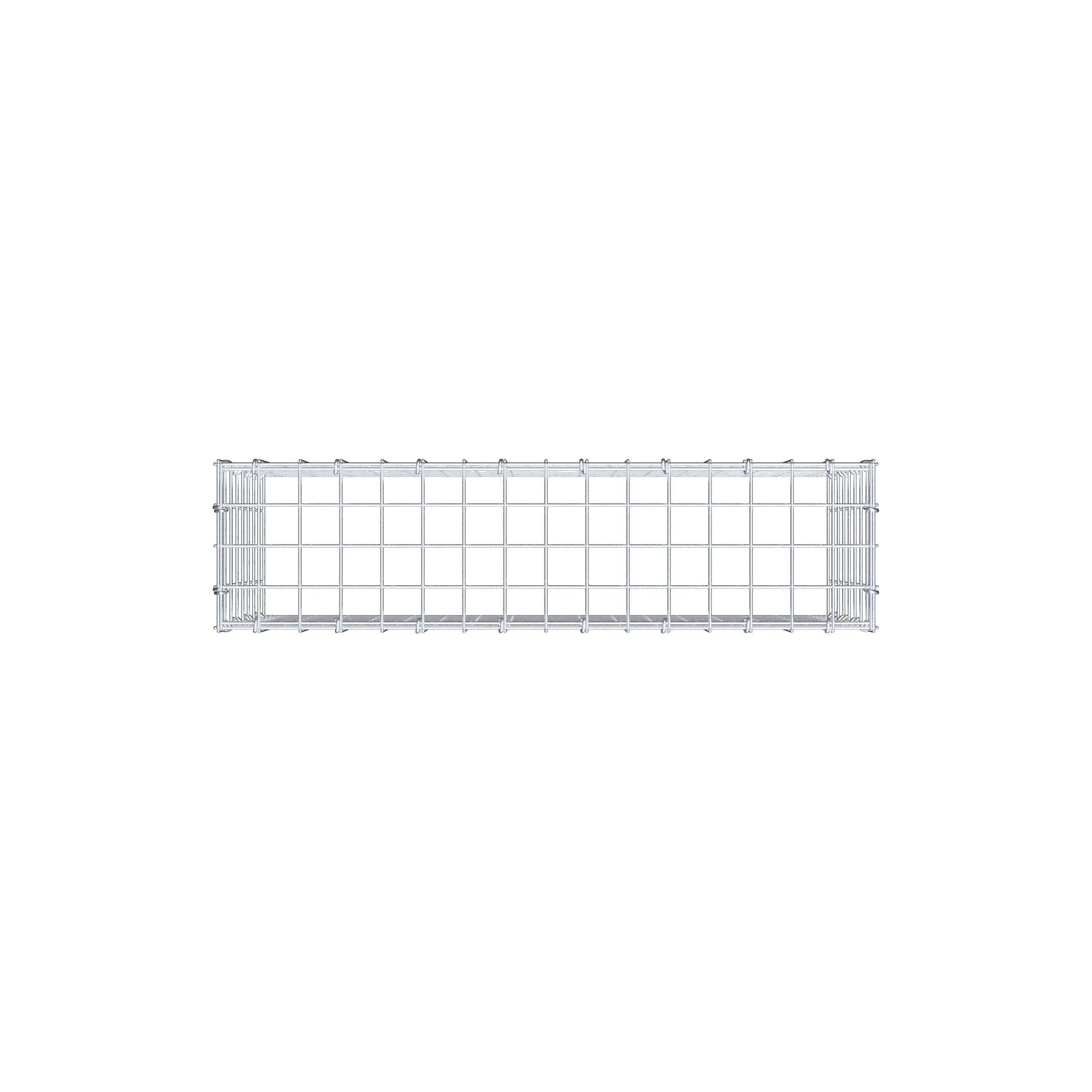 Mounted gabion type 3 80 cm x 40 cm x 20 cm (L x H x D), mesh size 5 cm x 5 cm, C-ring