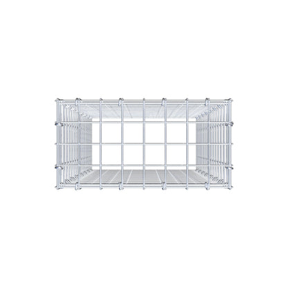Anbaugabione Typ 3 80 cm x 40 cm x 20 cm (L x H x T), Maschenweite 5 cm x 5 cm, C-Ring
