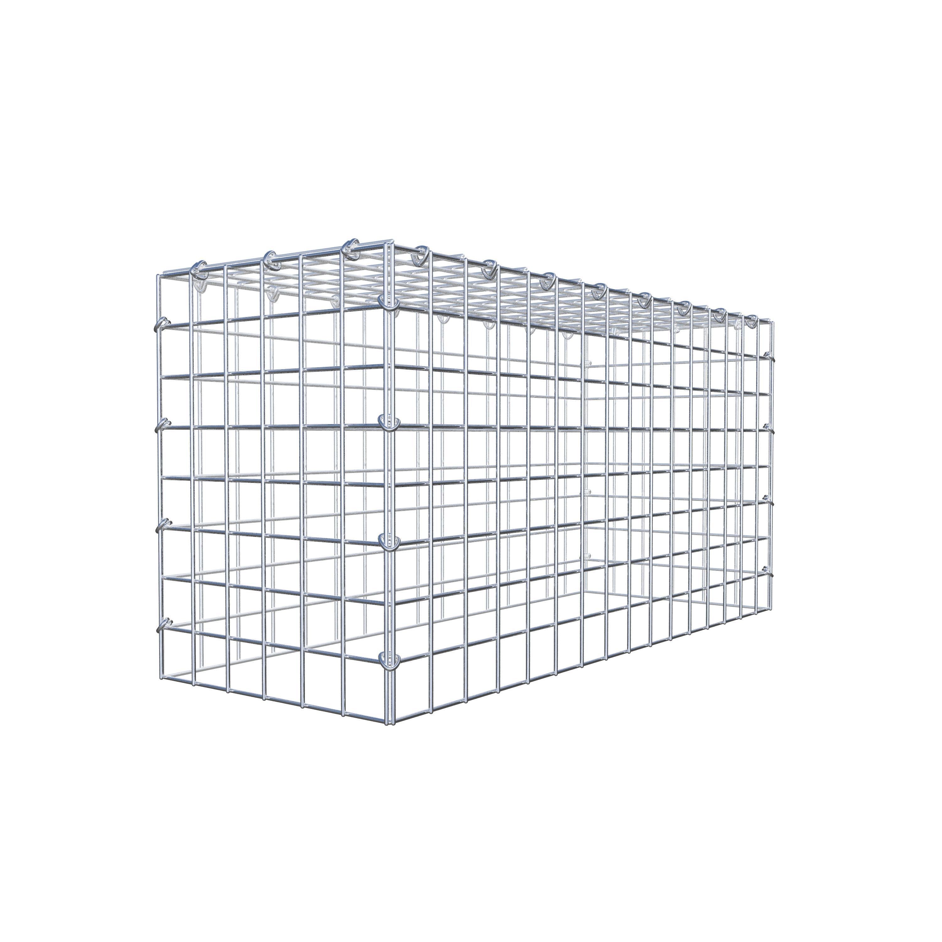 Mounted gabion type 3 80 cm x 40 cm x 30 cm (L x H x D), mesh size 5 cm x 5 cm, C-ring