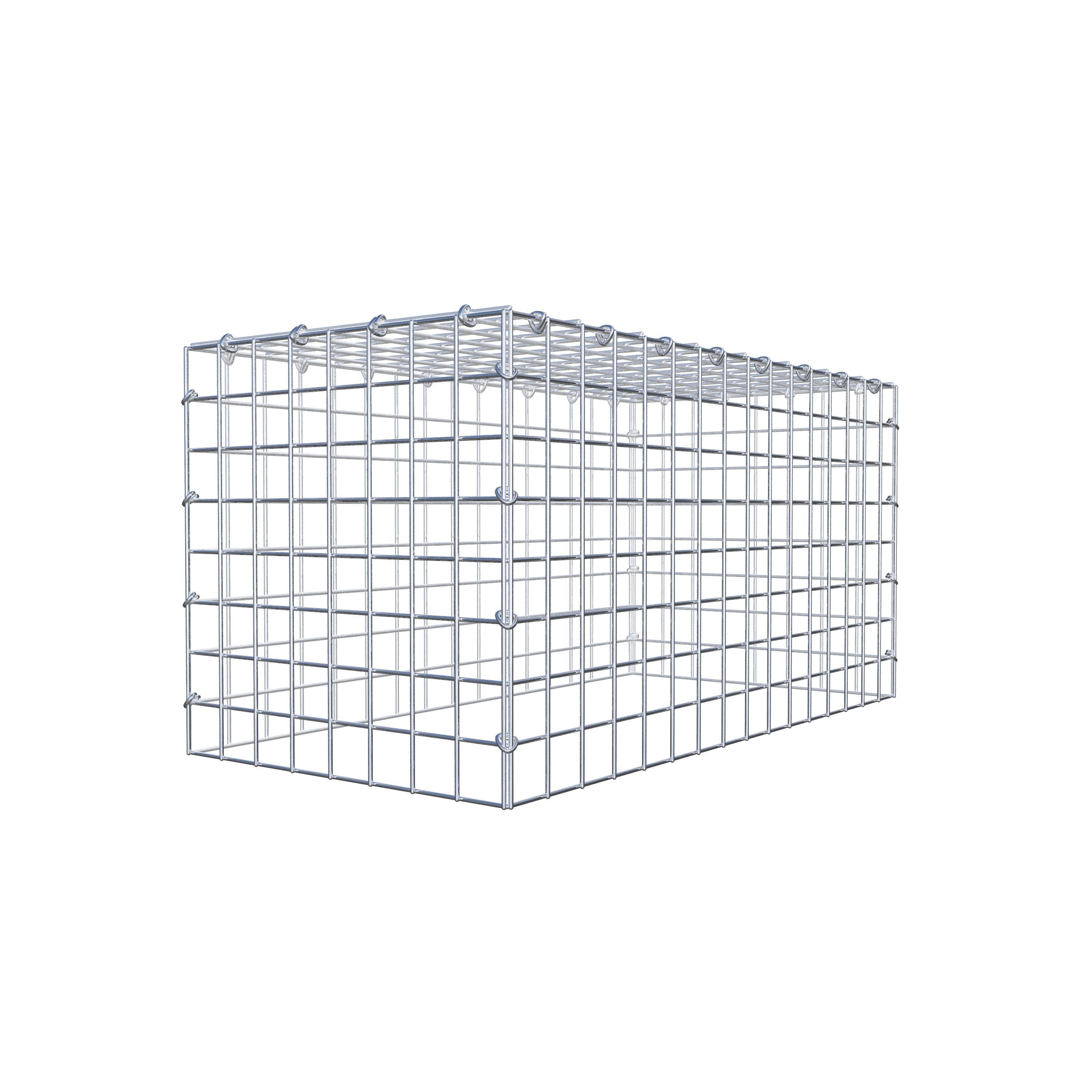 Mounted gabion type 3 80 cm x 40 cm x 40 cm (L x H x D), mesh size 5 cm x 5 cm, C-ring