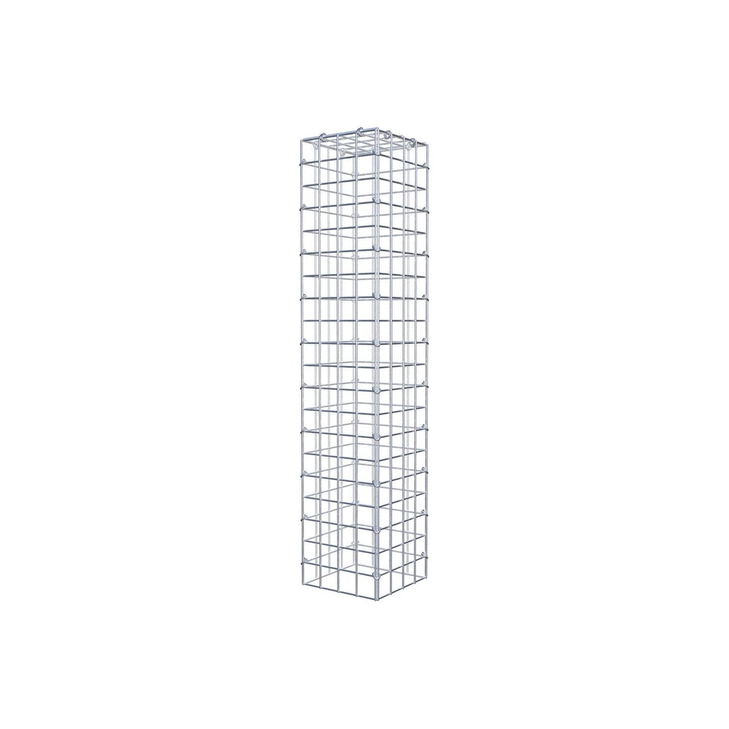 Mounted gabion type 3 100 cm x 20 cm x 20 cm (L x H x D), mesh size 5 cm x 5 cm, C-ring