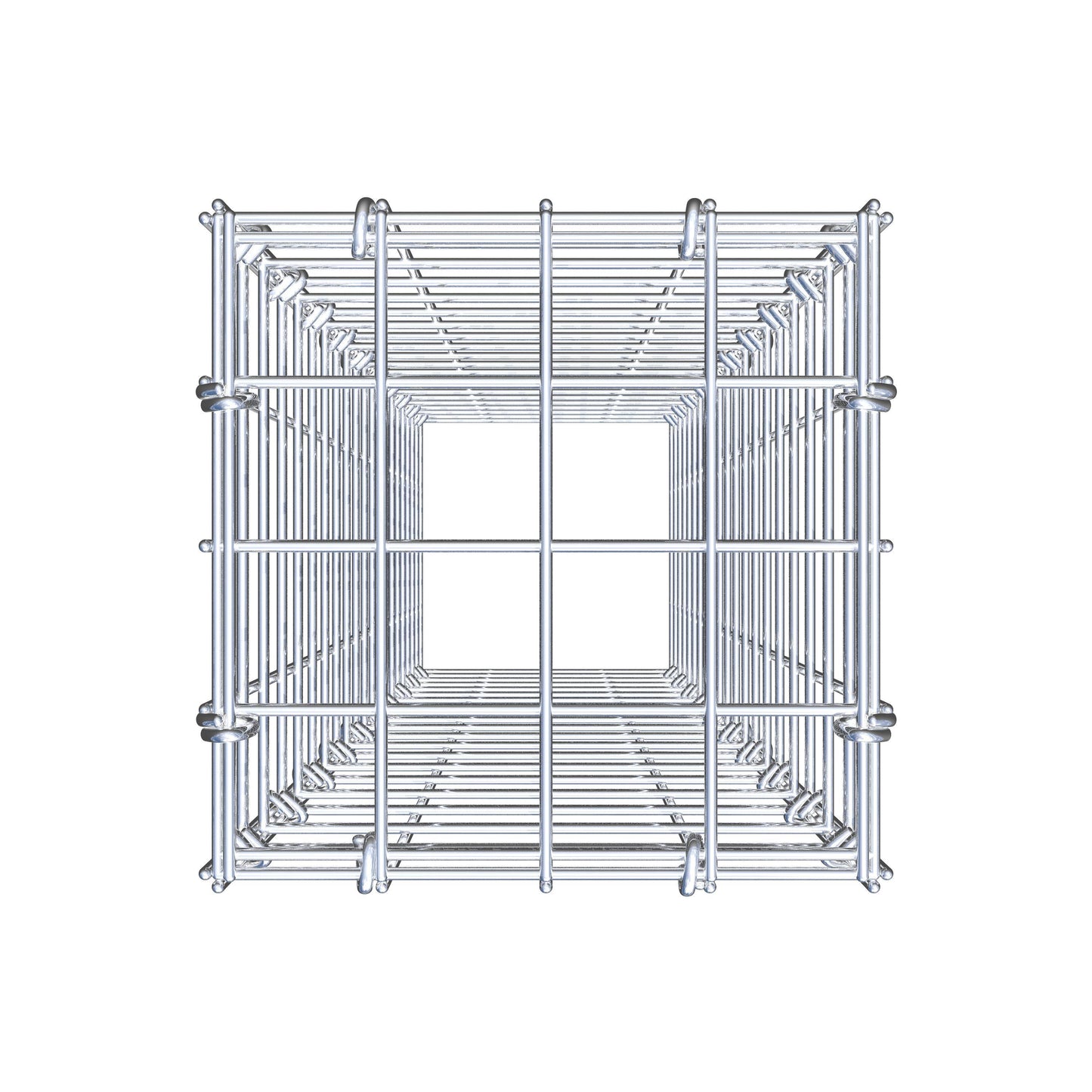 Mounted gabion type 3 100 cm x 20 cm x 20 cm (L x H x D), mesh size 5 cm x 5 cm, C-ring