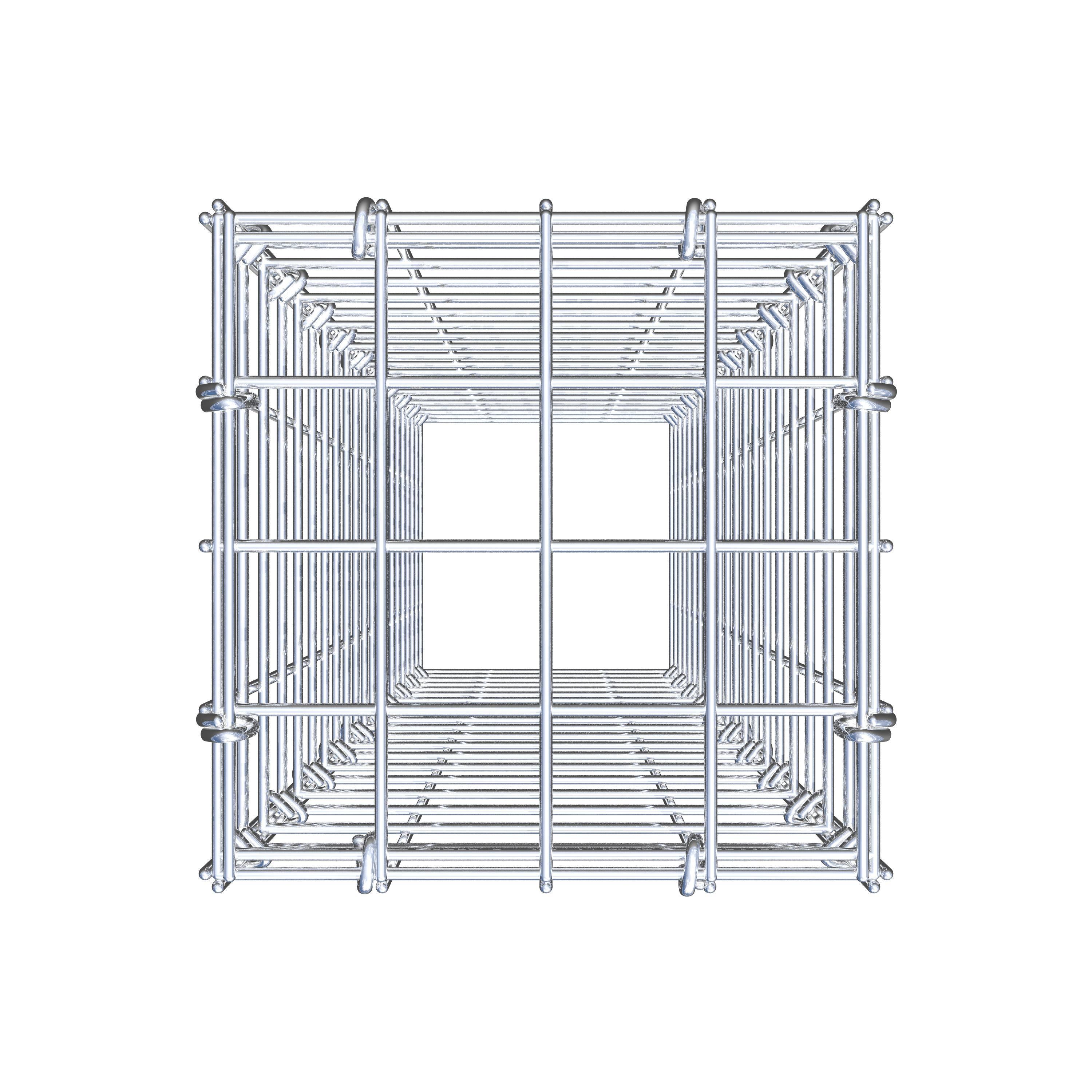 Mounted gabion type 3 100 cm x 20 cm x 20 cm (L x H x D), mesh size 5 cm x 5 cm, C-ring