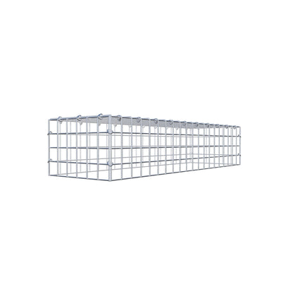 Typ 3 påbyggnadsgabion 100 cm x 20 cm x 30 cm (L x H x D), maskstorlek 5 cm x 5 cm, C-ring