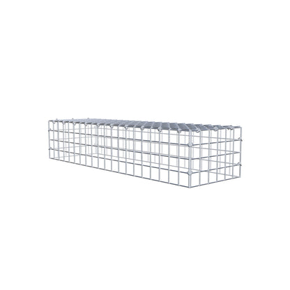 Typ 3 påbyggnadsgabion 100 cm x 20 cm x 30 cm (L x H x D), maskstorlek 5 cm x 5 cm, C-ring