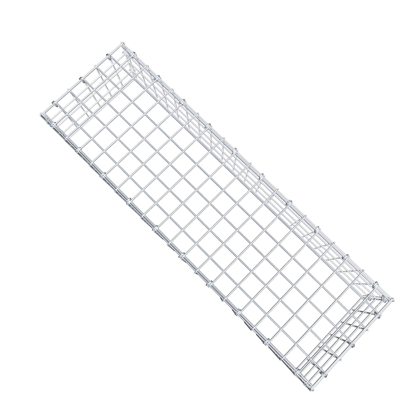 Typ 3 påbyggnadsgabion 100 cm x 20 cm x 30 cm (L x H x D), maskstorlek 5 cm x 5 cm, C-ring