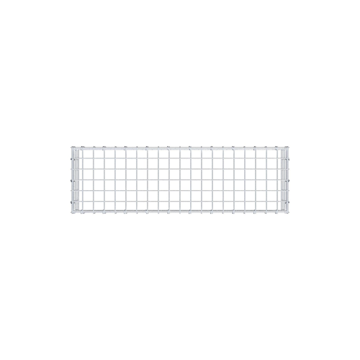 Typ 3 påbyggnadsgabion 100 cm x 20 cm x 30 cm (L x H x D), maskstorlek 5 cm x 5 cm, C-ring