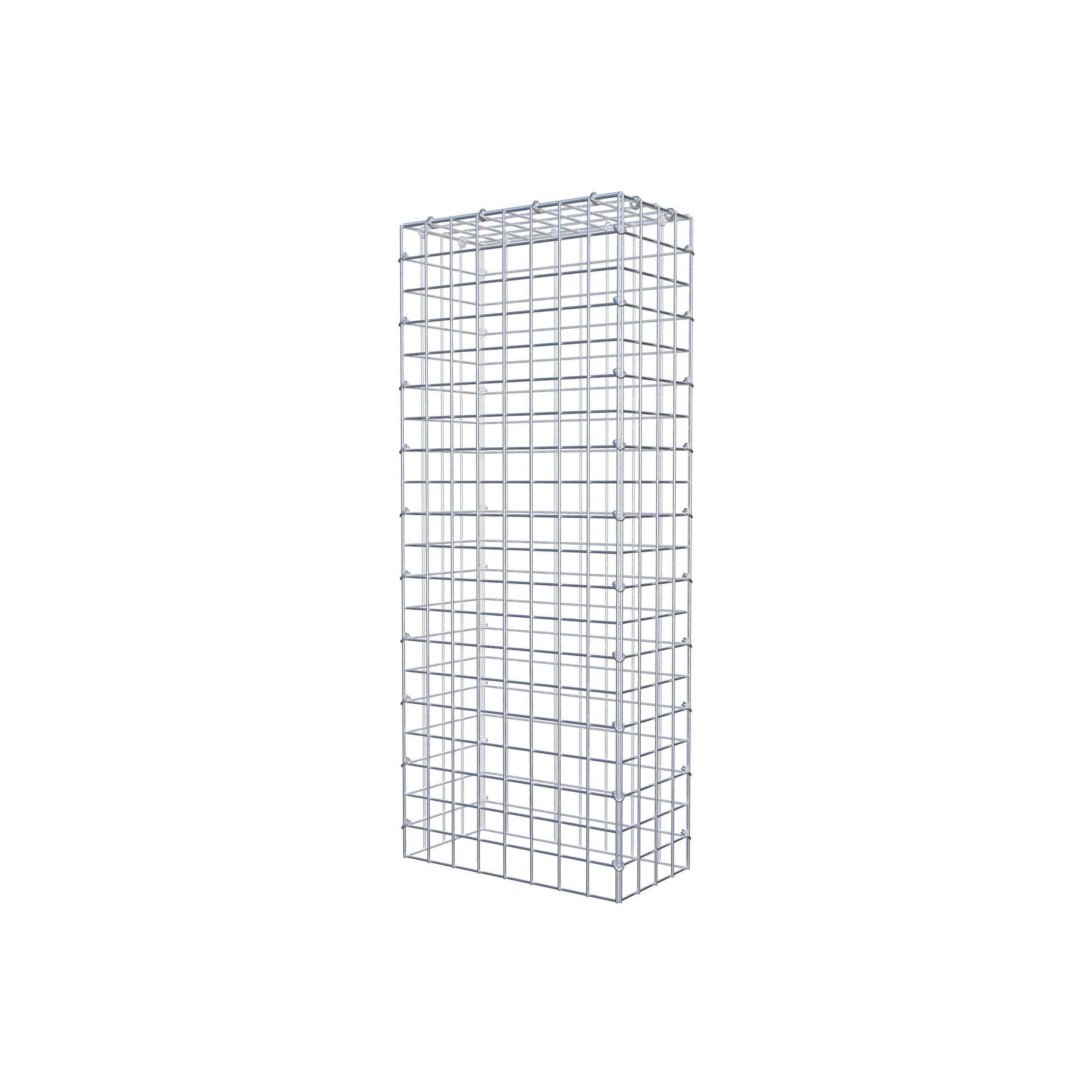 Mounted gabion type 3 100 cm x 20 cm x 40 cm (L x H x D), mesh size 5 cm x 5 cm, C-ring