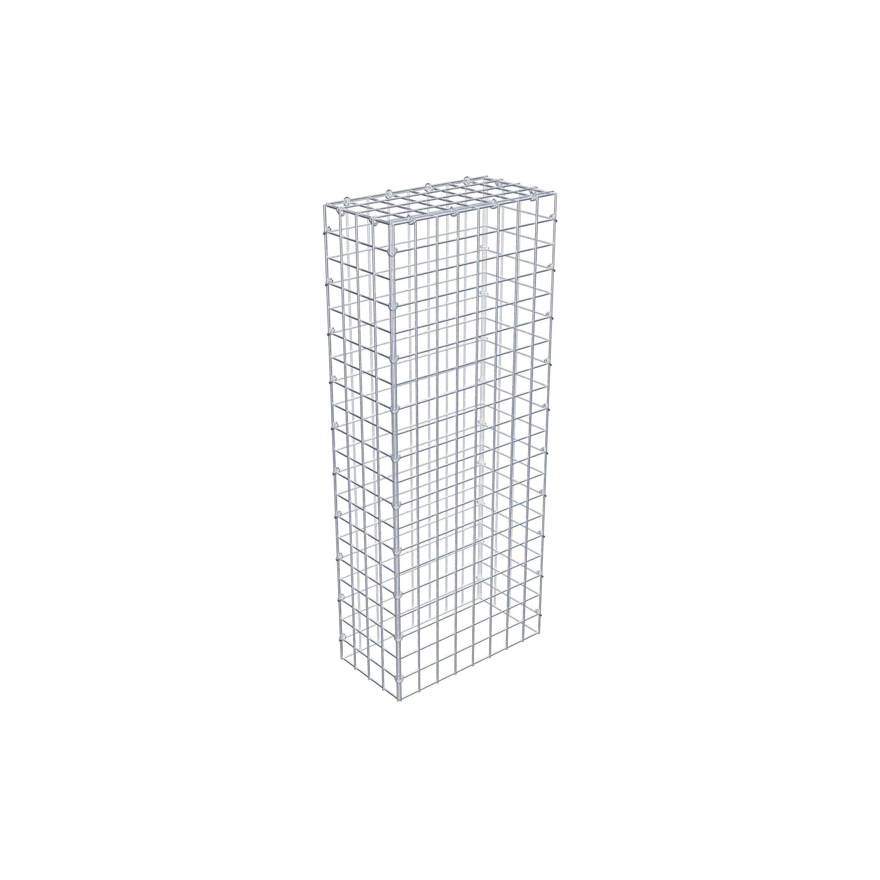 Mounted gabion type 3 100 cm x 20 cm x 40 cm (L x H x D), mesh size 5 cm x 5 cm, C-ring