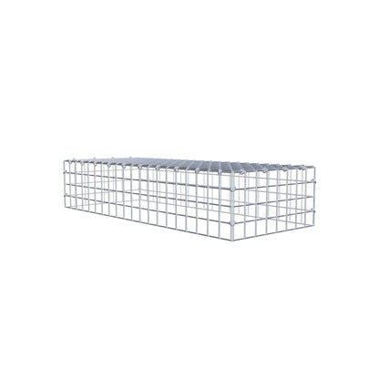 Anbaugabione Typ 3 100 cm x 20 cm x 40 cm (L x H x T), Maschenweite 5 cm x 5 cm, C-Ring