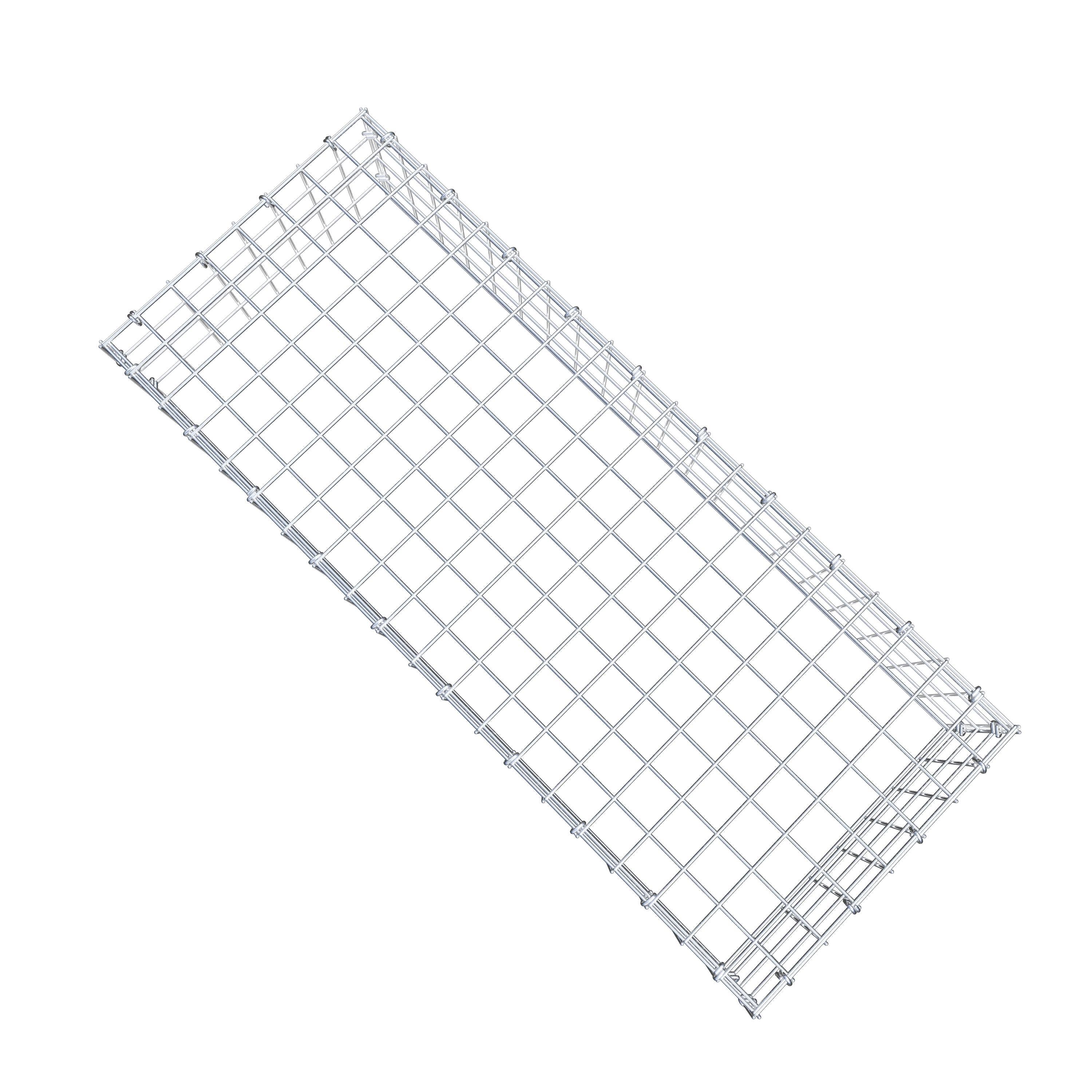 Mounted gabion type 3 100 cm x 20 cm x 40 cm (L x H x D), mesh size 5 cm x 5 cm, C-ring