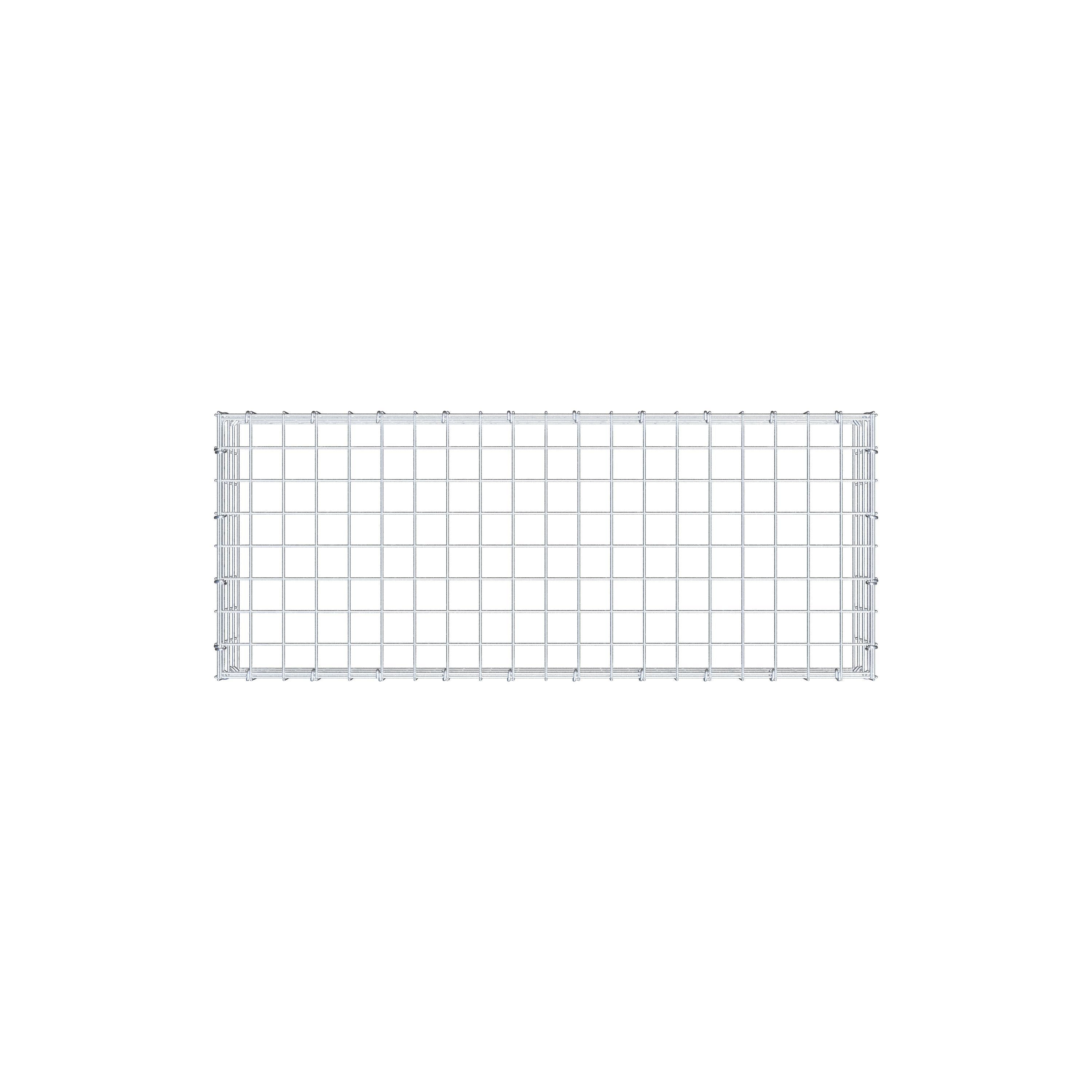 Mounted gabion type 3 100 cm x 20 cm x 40 cm (L x H x D), mesh size 5 cm x 5 cm, C-ring