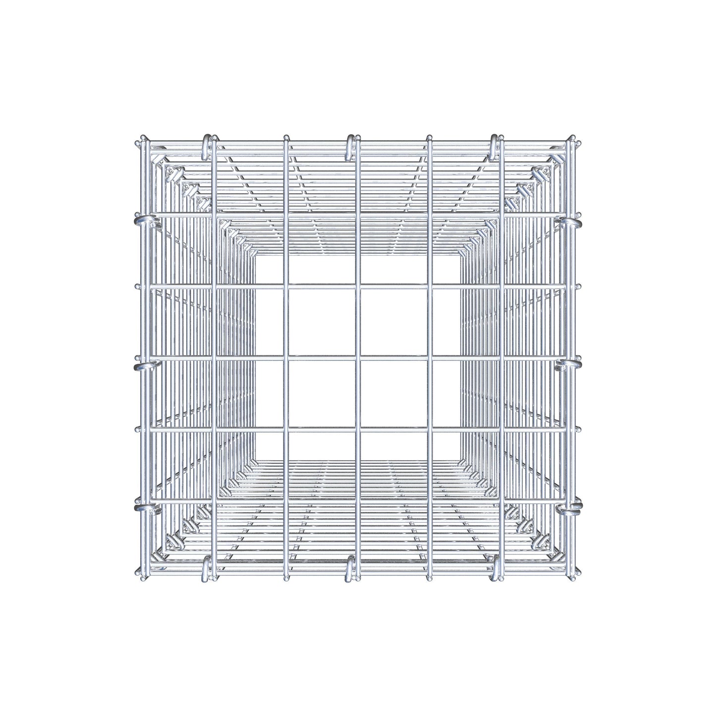 Gabbione aggiuntivo di tipo 3 100 cm x 30 cm x 30 cm (L x A x P), maglia 5 cm x 5 cm, anello a C