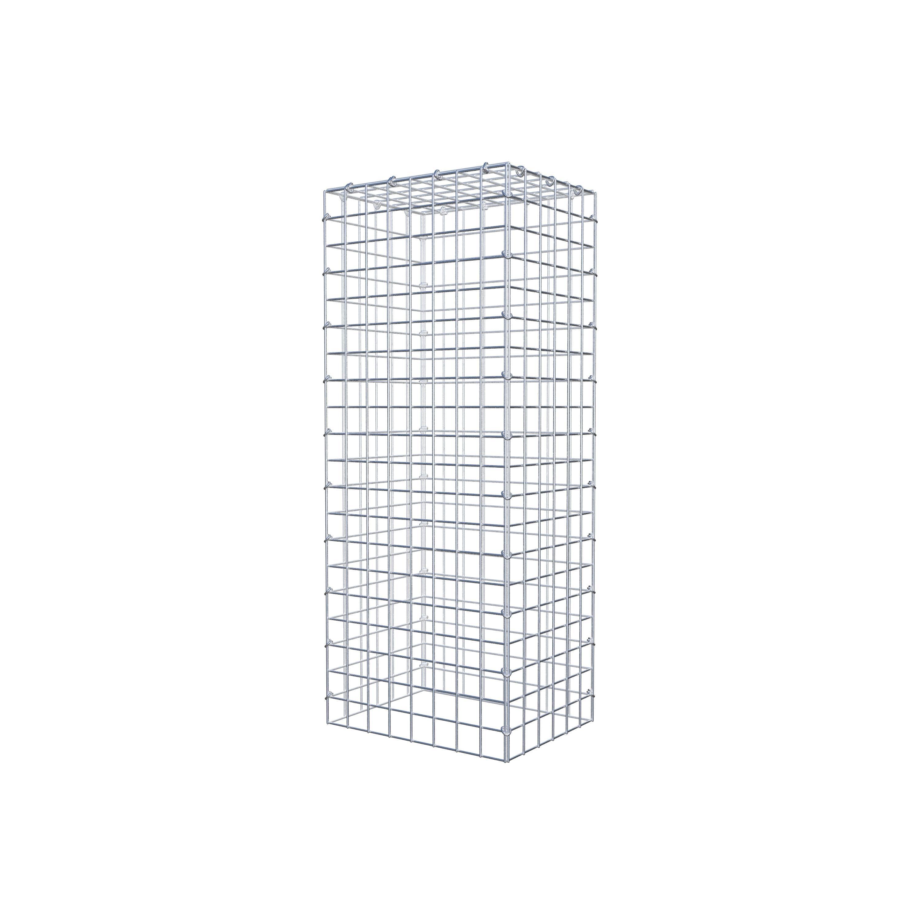 Mounted gabion type 3 100 cm x 30 cm x 40 cm (L x H x D), mesh size 5 cm x 5 cm, C-ring