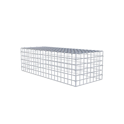 Anbaugabione Typ 3 100 cm x 30 cm x 40 cm (L x H x T), Maschenweite 5 cm x 5 cm, C-Ring